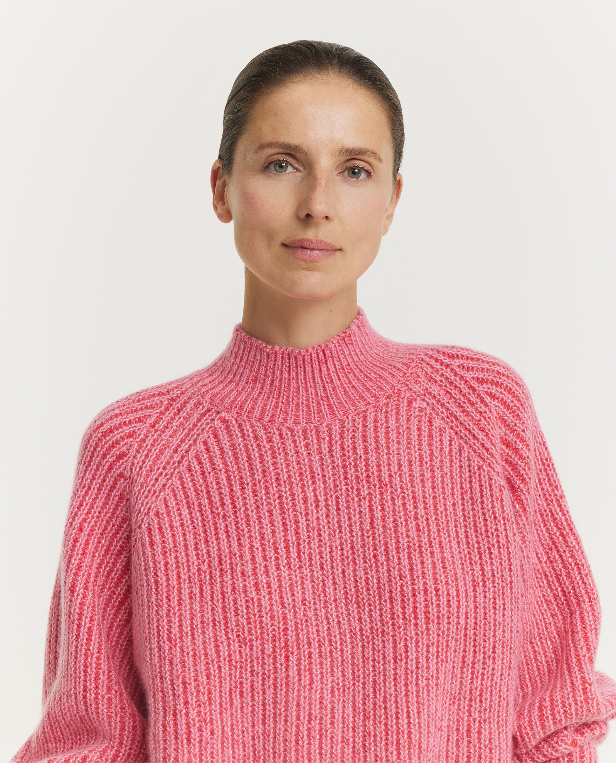 Wool Cashmere Rib Sweater