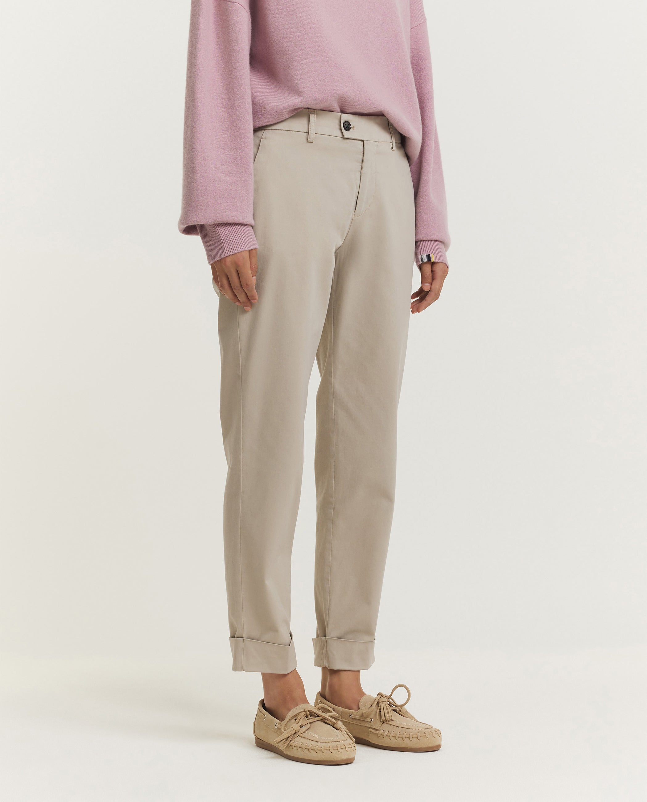 Cotton Blend Trousers