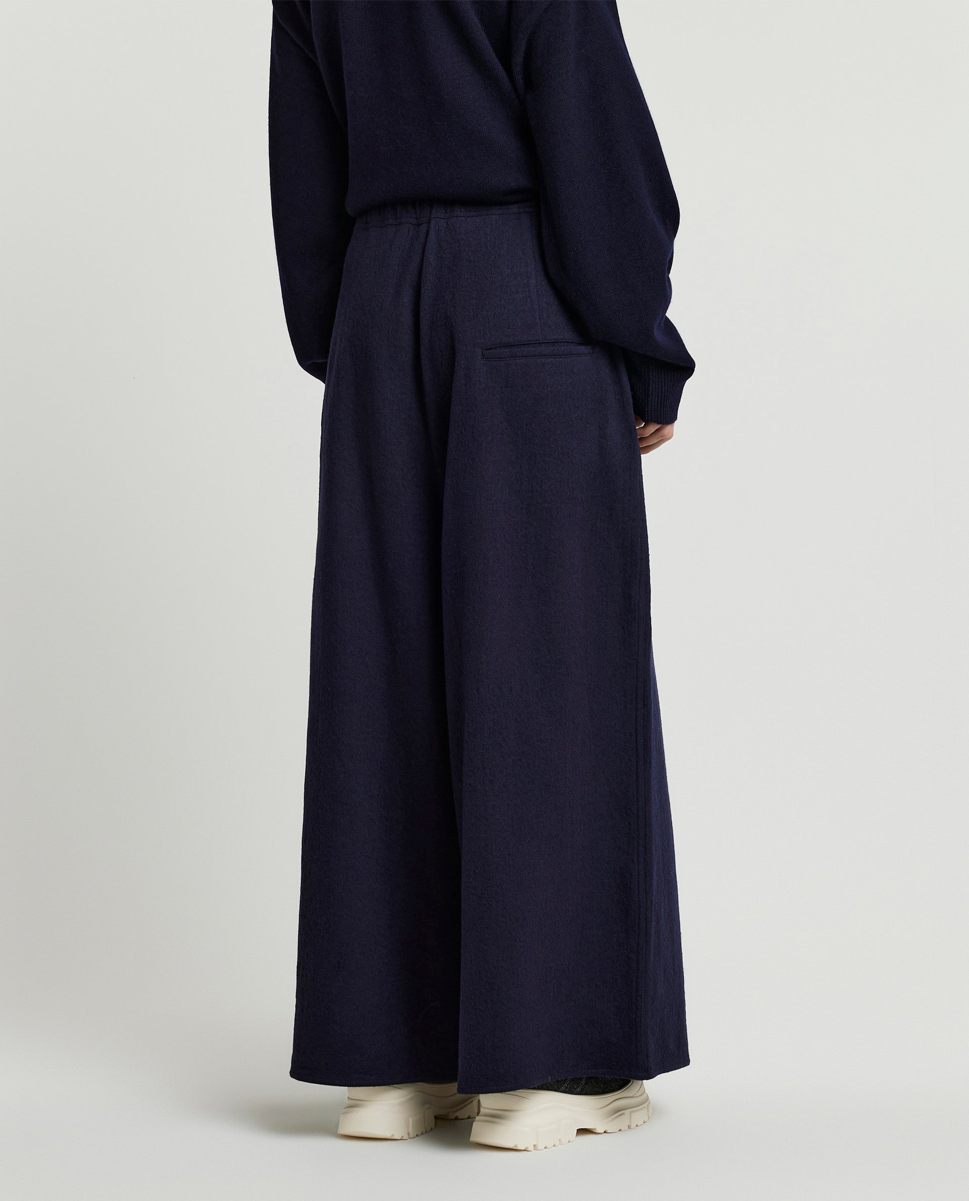 Baggy cotton-wool pants