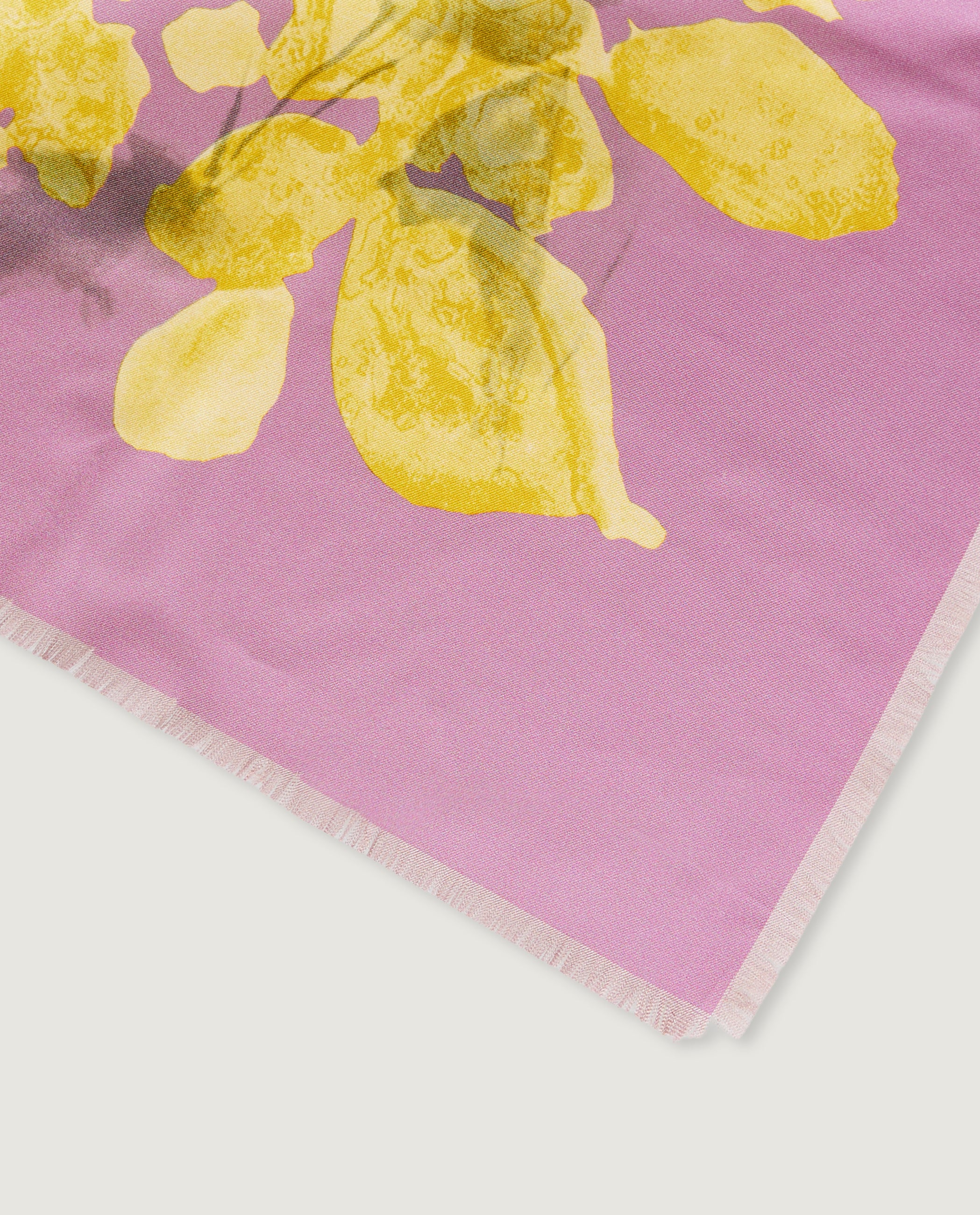 Floraal Zijden Shawl - Roze