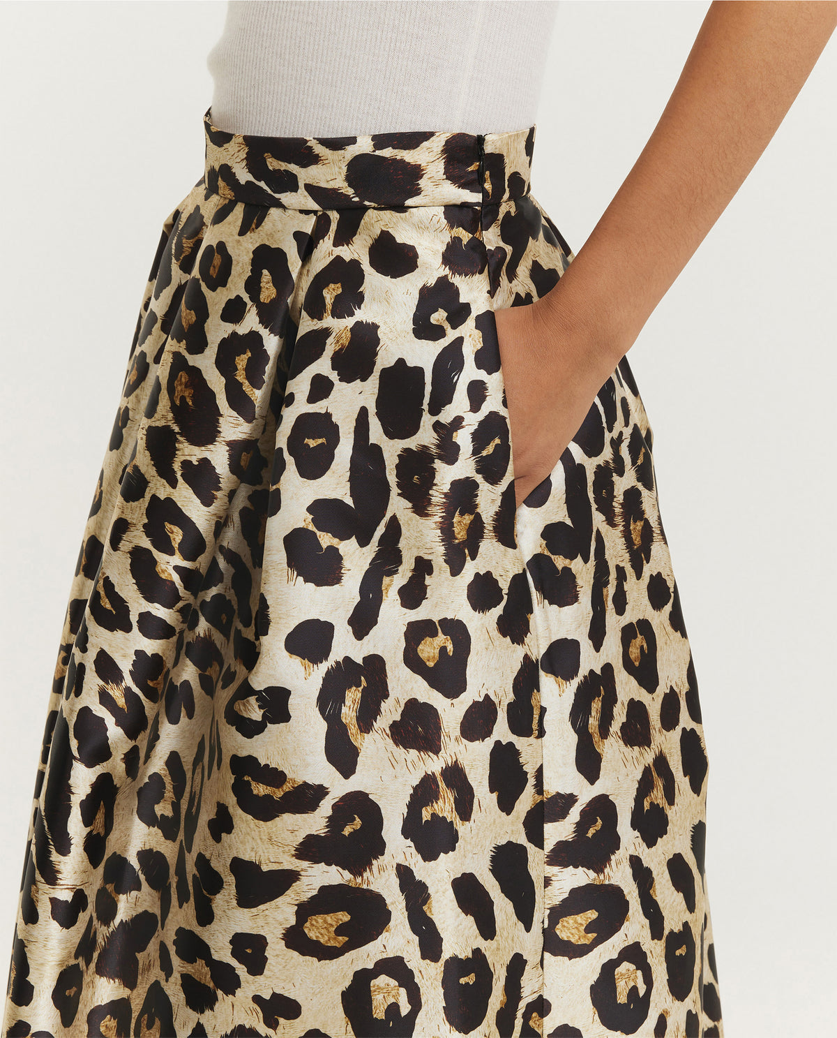 A-Line Midi Skirt
