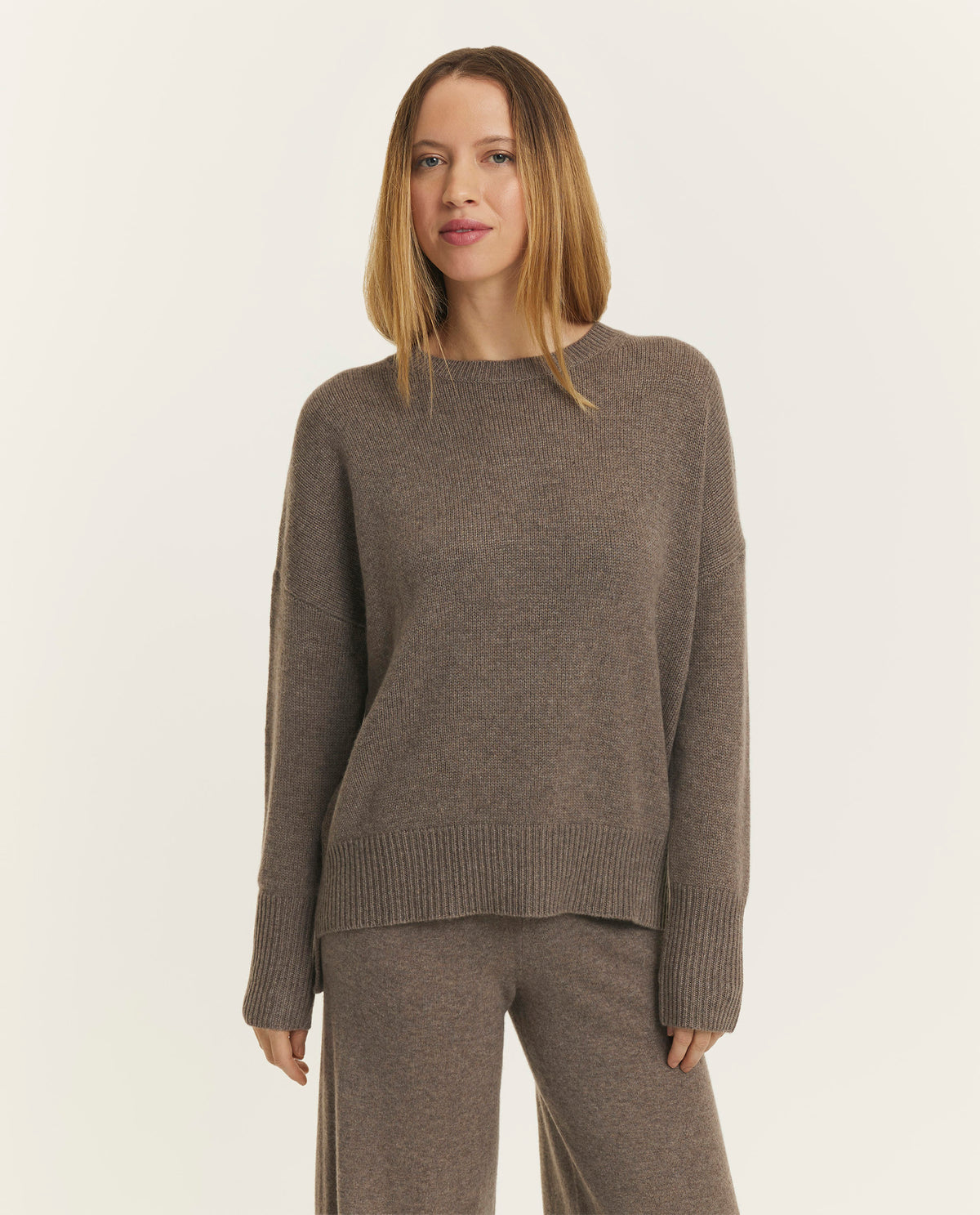 Cashmere Mila Trui - Bruin
