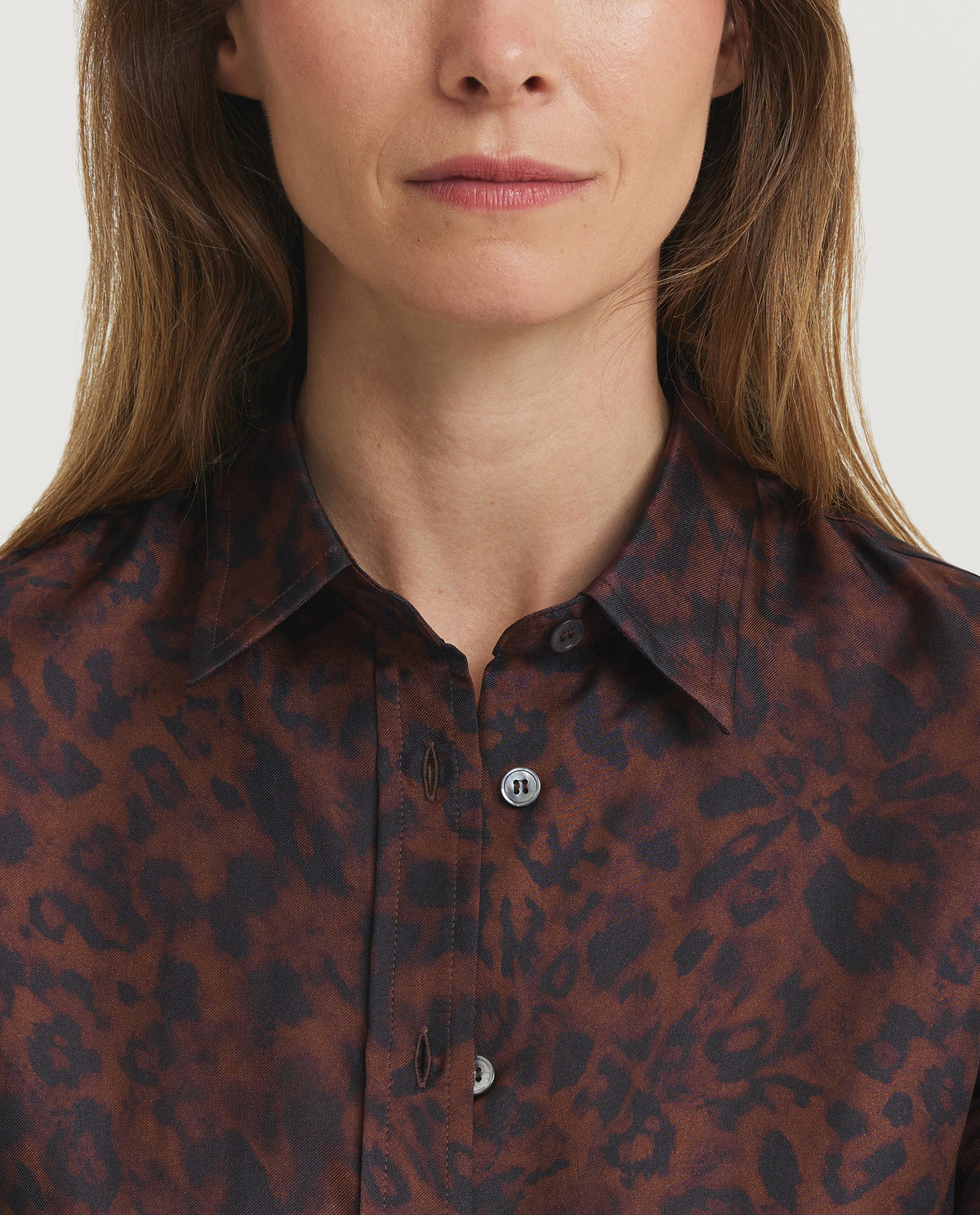 Animal Printed Silk Shirt