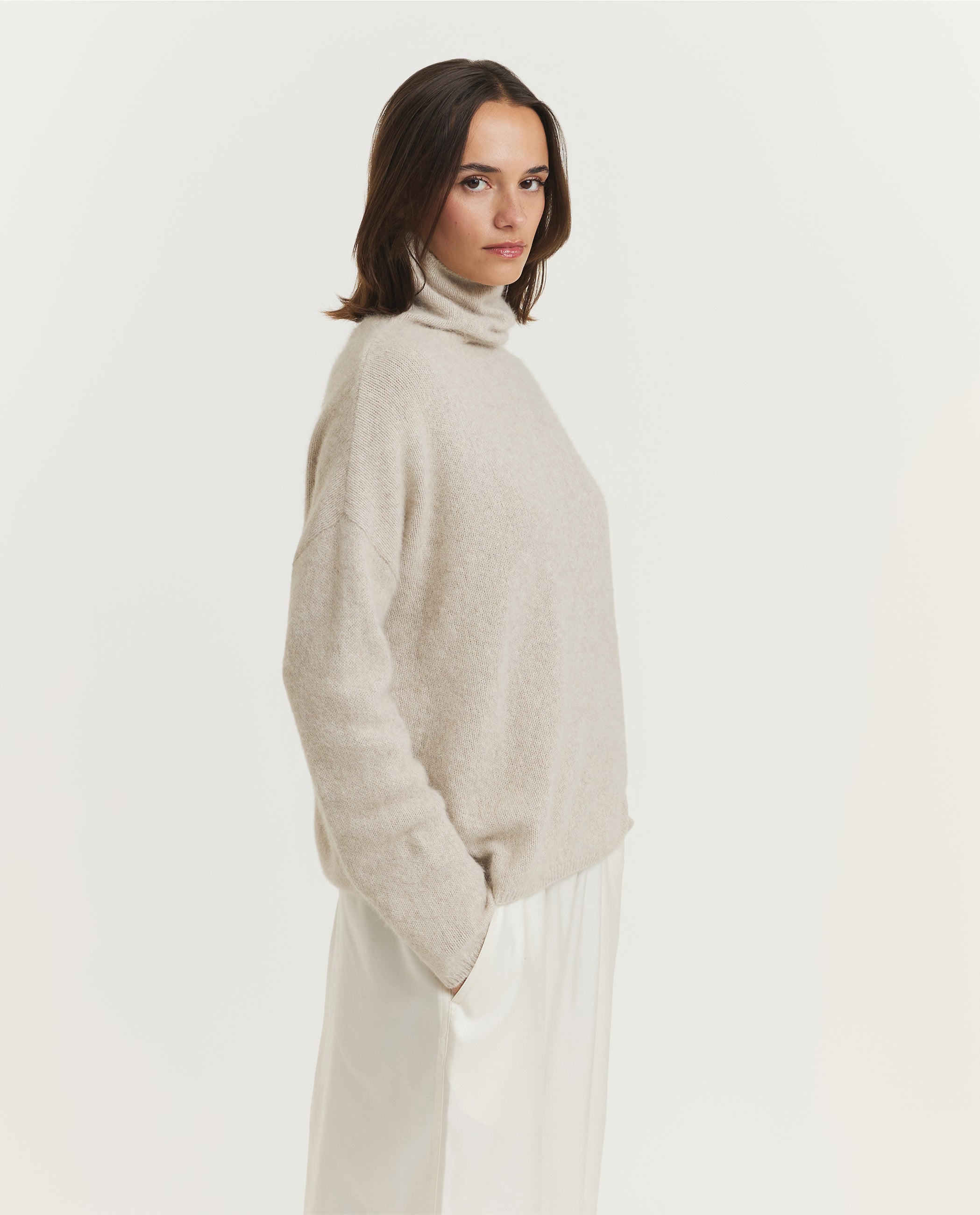 Wool Blend Turtleneck