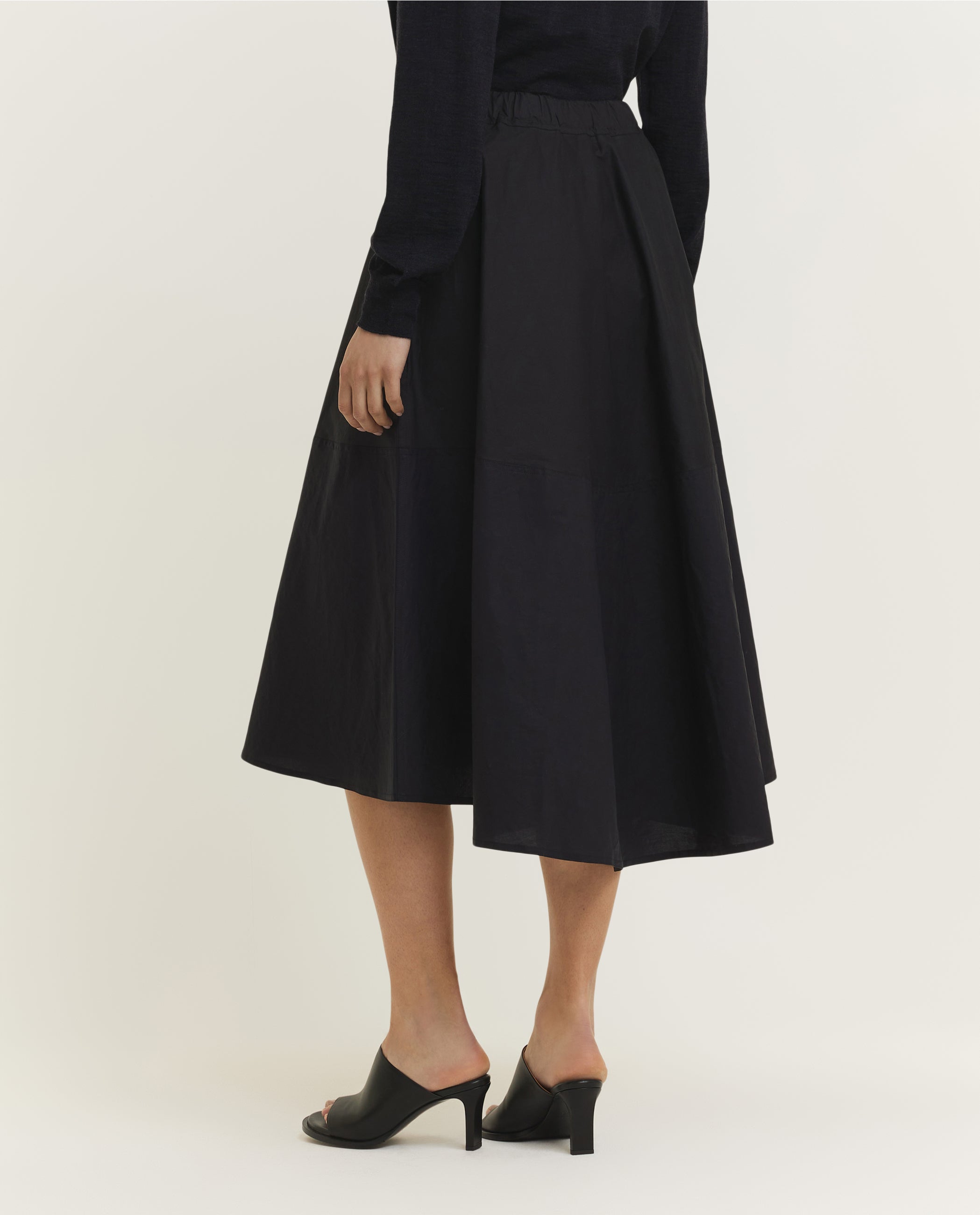 Asymmetrisch Rok - Zwart