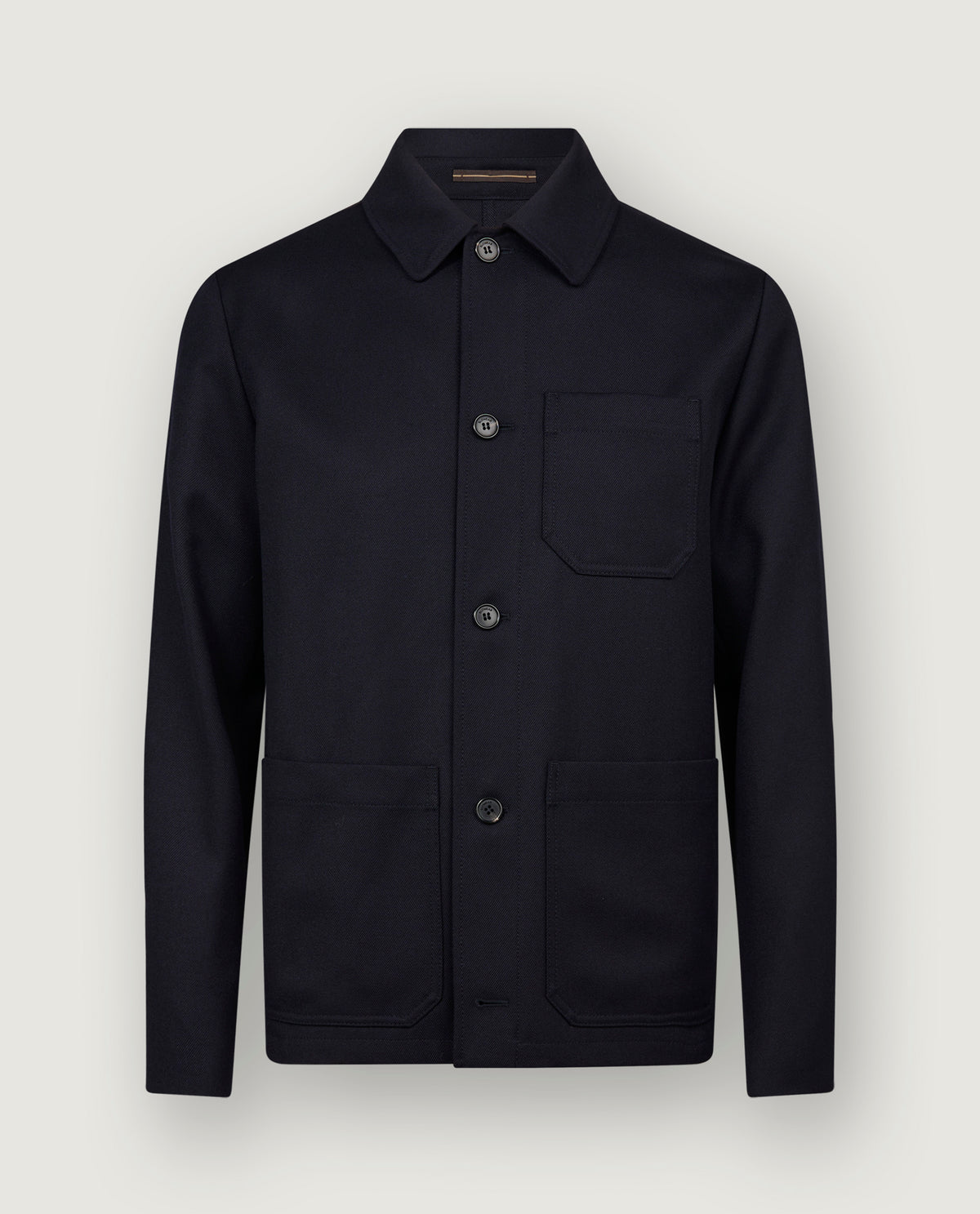 Wollen Workerjacket - Donkerblauw