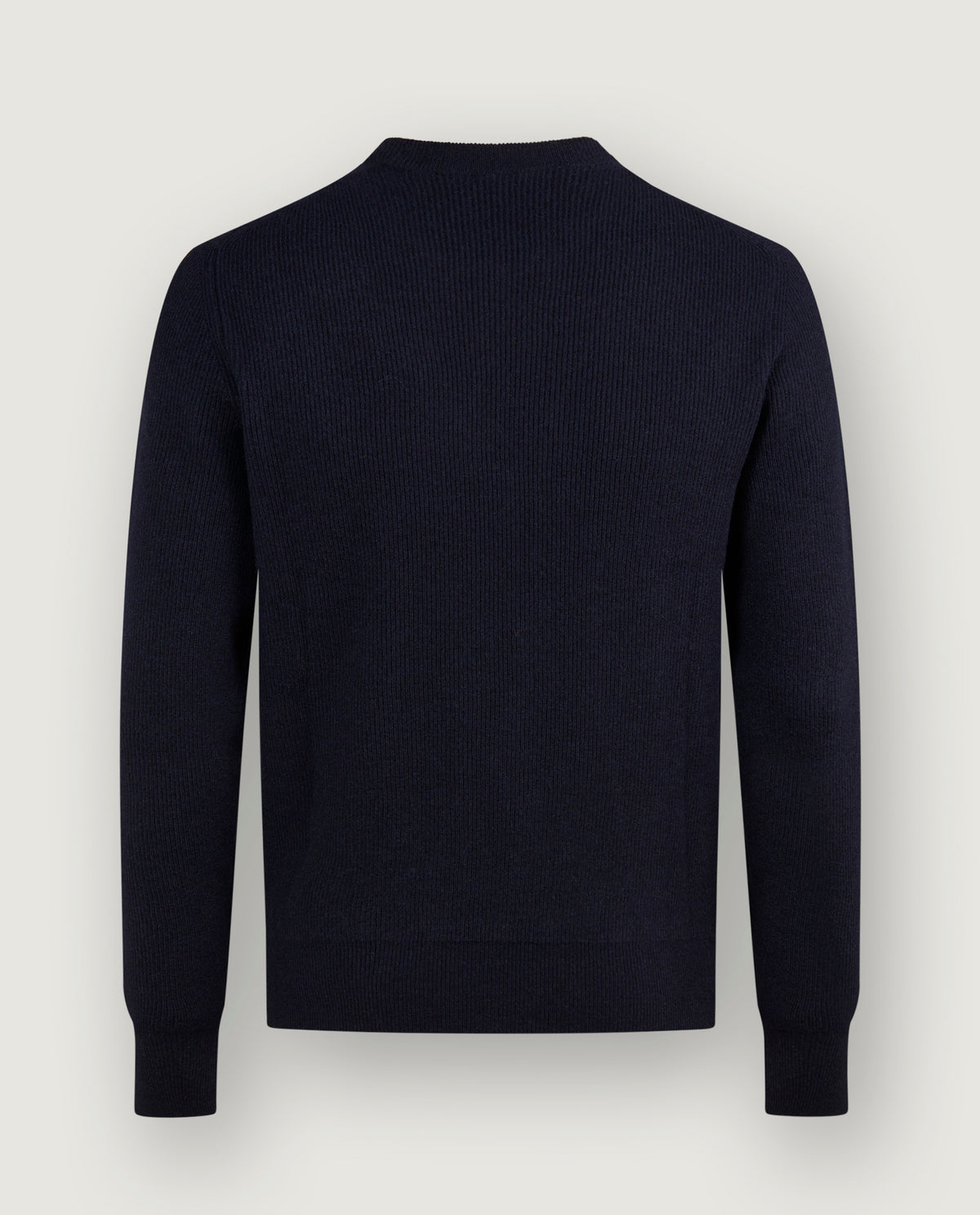 Cashmere Ronde Hals Trui - Donkerblauw