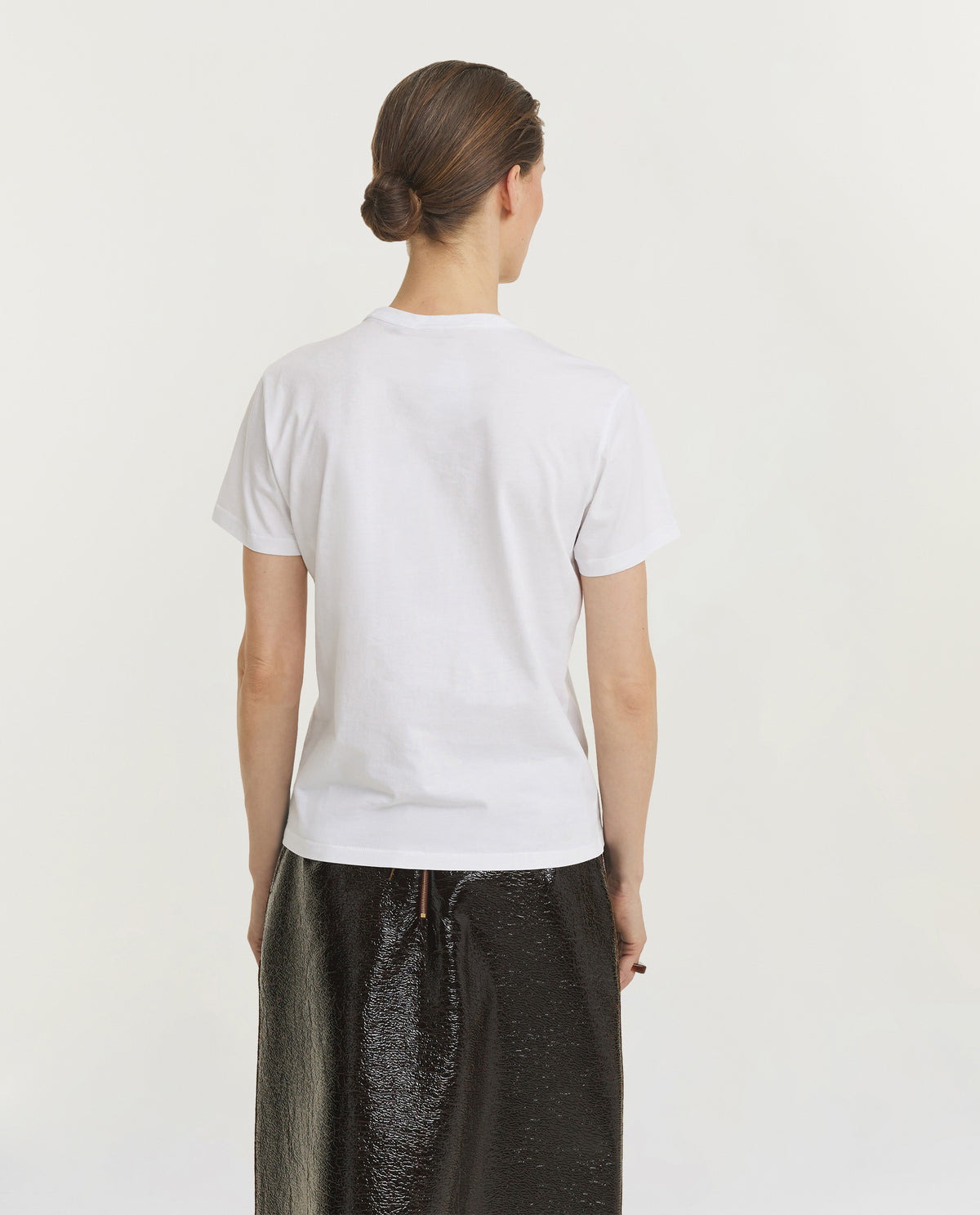 Jersey Katoenen T-Shirt - Wit