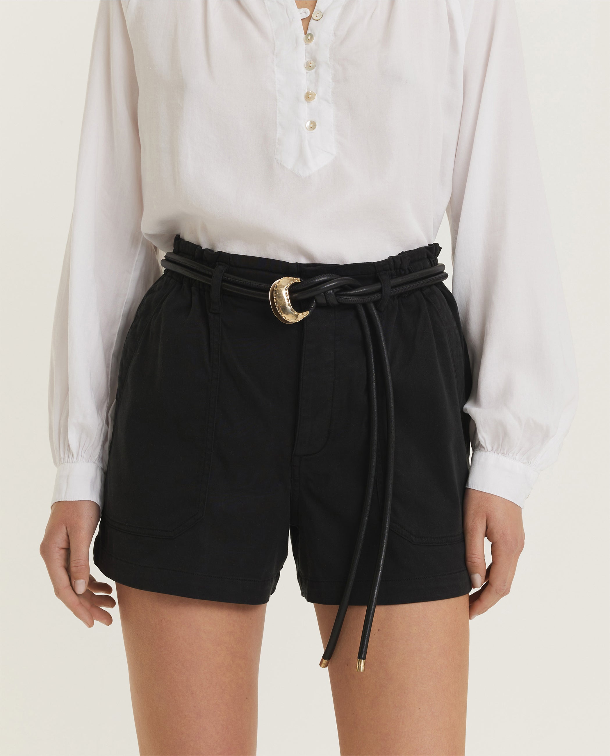 Ruffle Short - Zwart