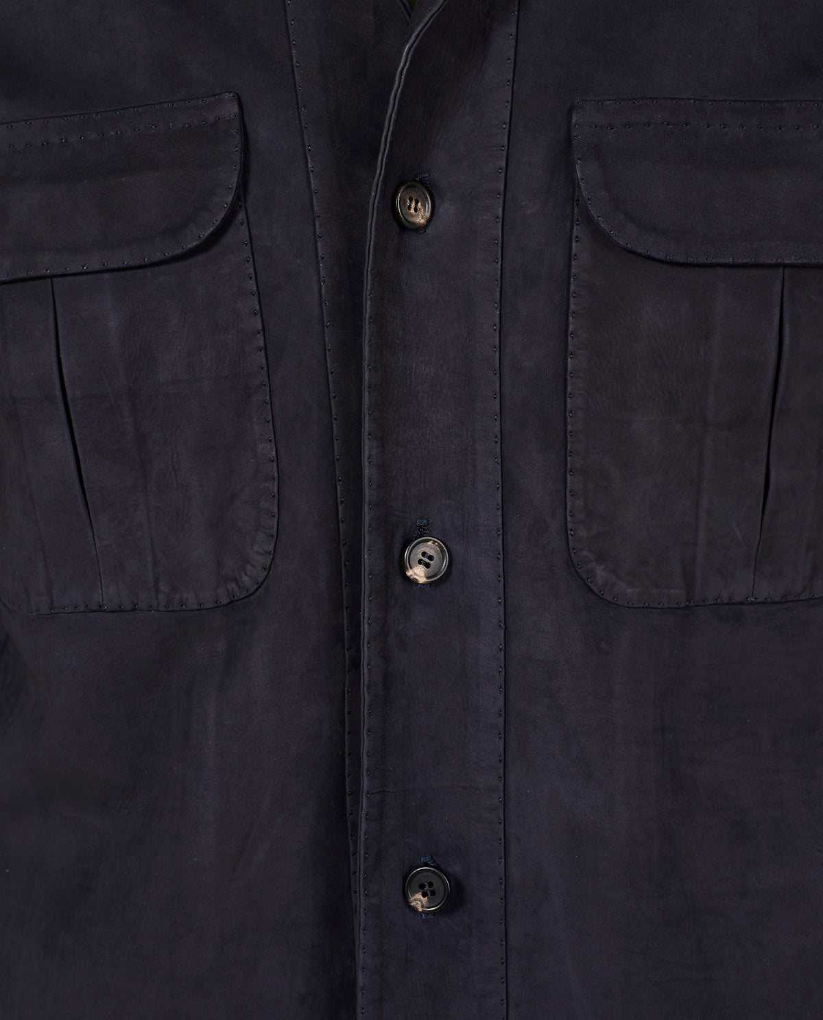 Handgemaakt Nubuck Overshirt