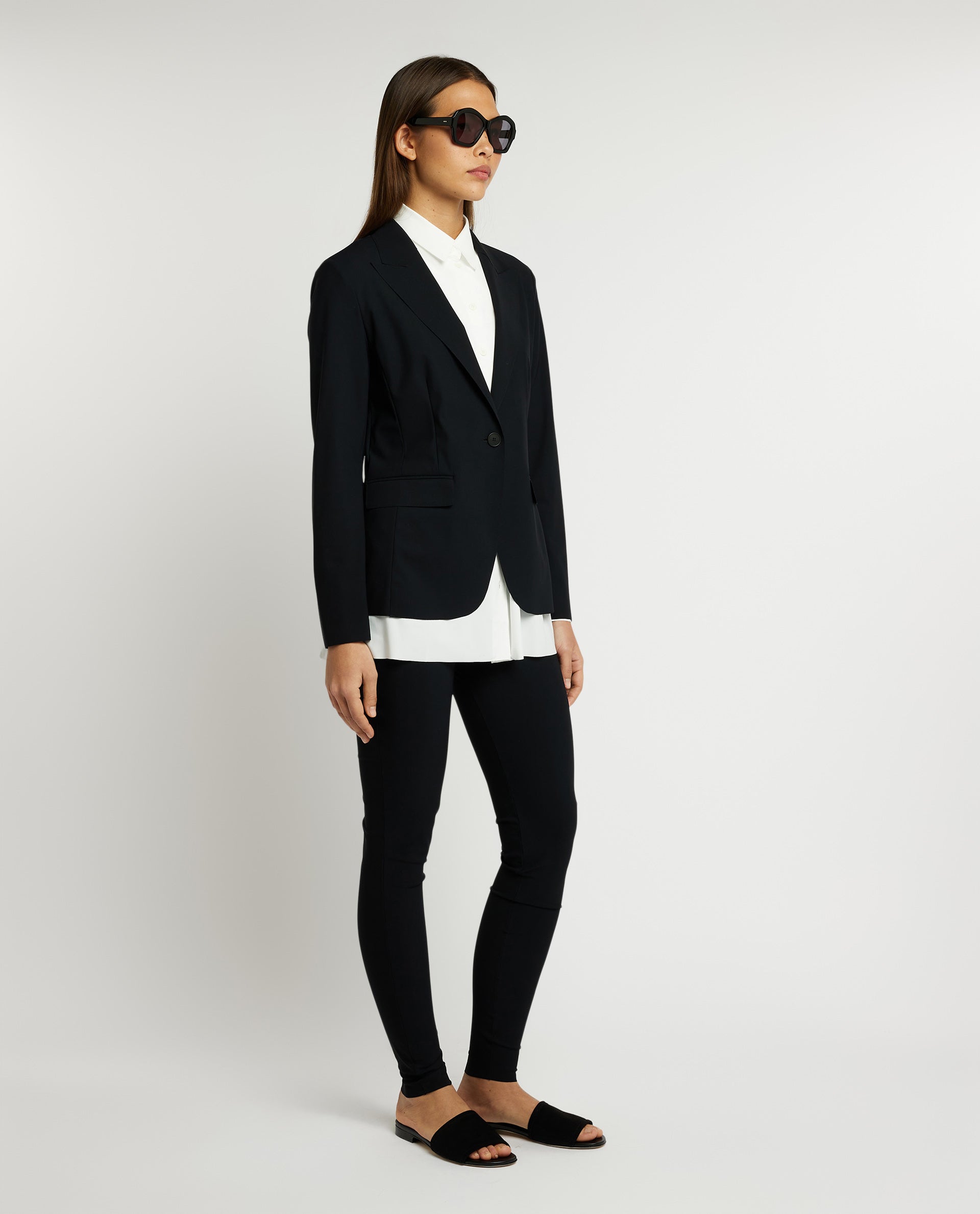Getailleerde blazer - Zwart