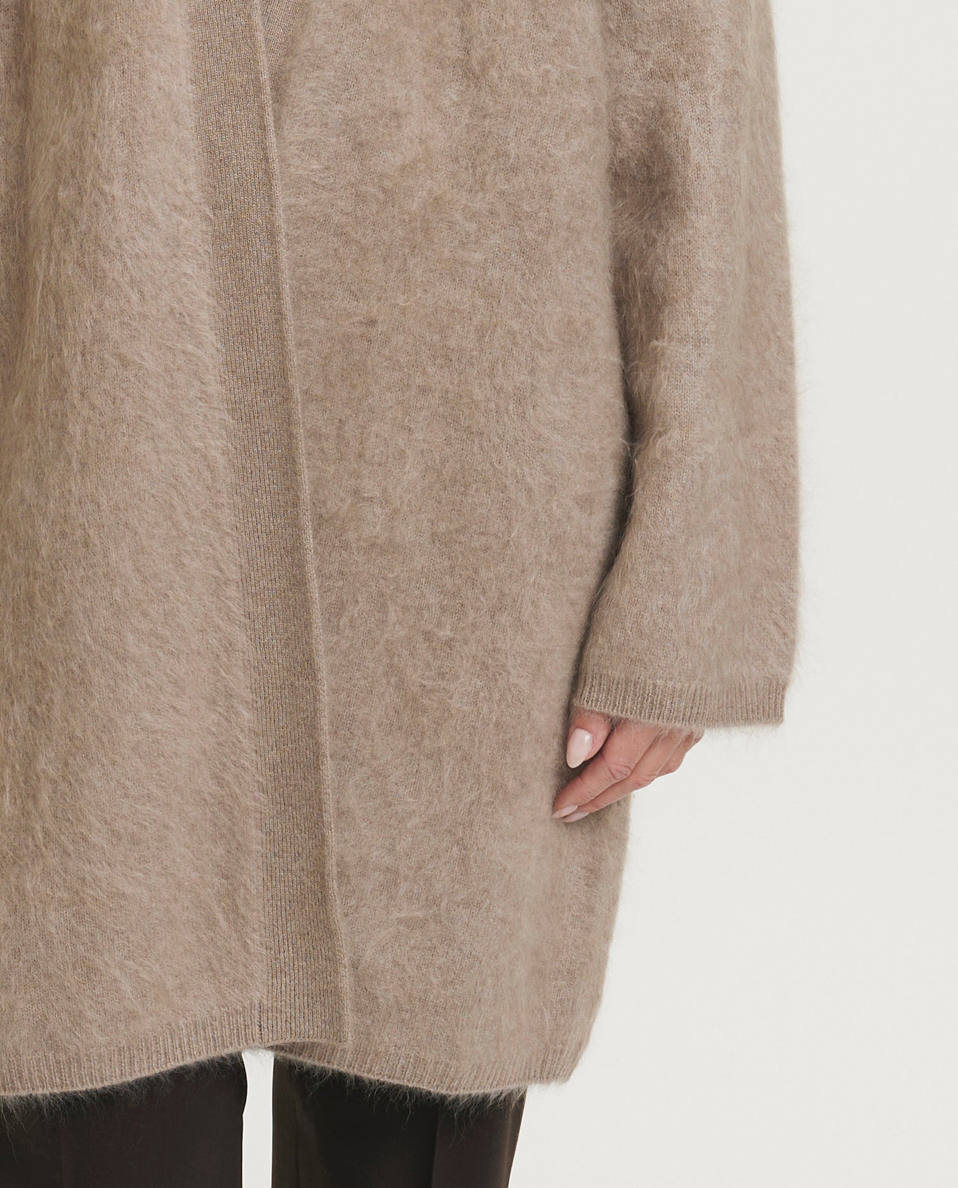 Cashmere Amina vest - Lichtbruin