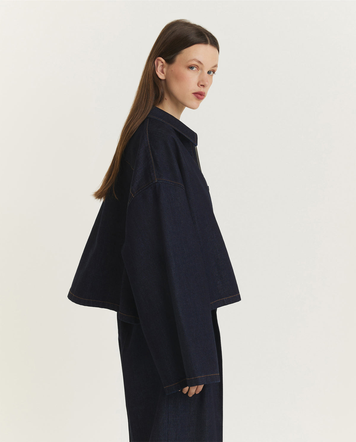 Cropped Denim Jacket