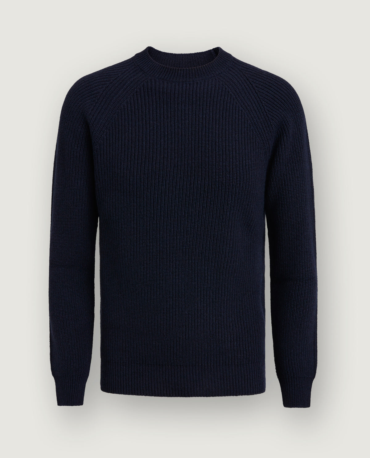 Cashmere Rib Trui - Donkerblauw