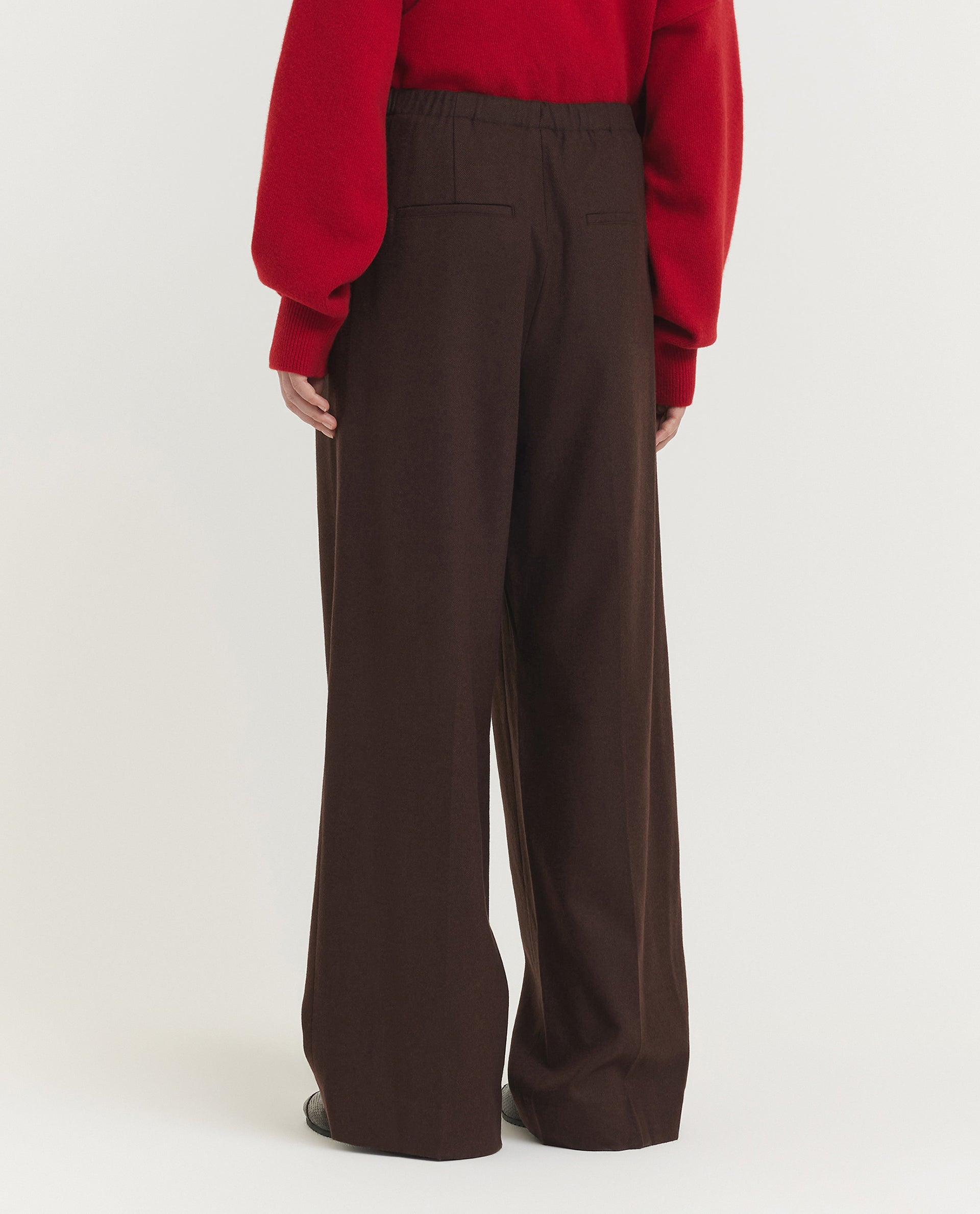 Wide Legged Pleated Pants