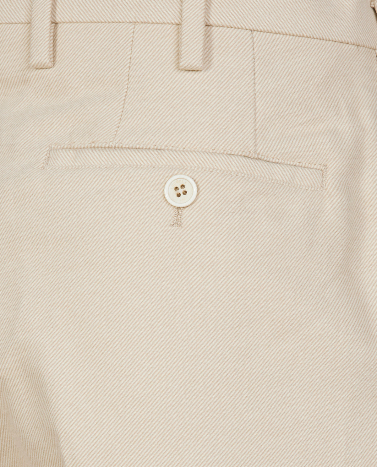 Flannel broek - Ecru