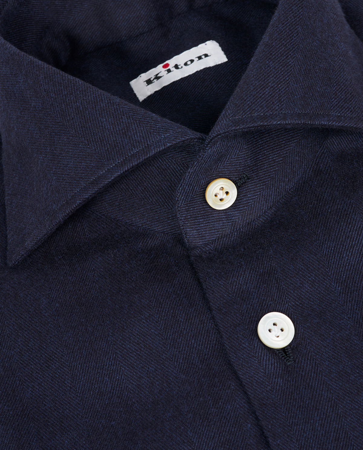 Flannel Visgraat Shirt - Donkerblauw