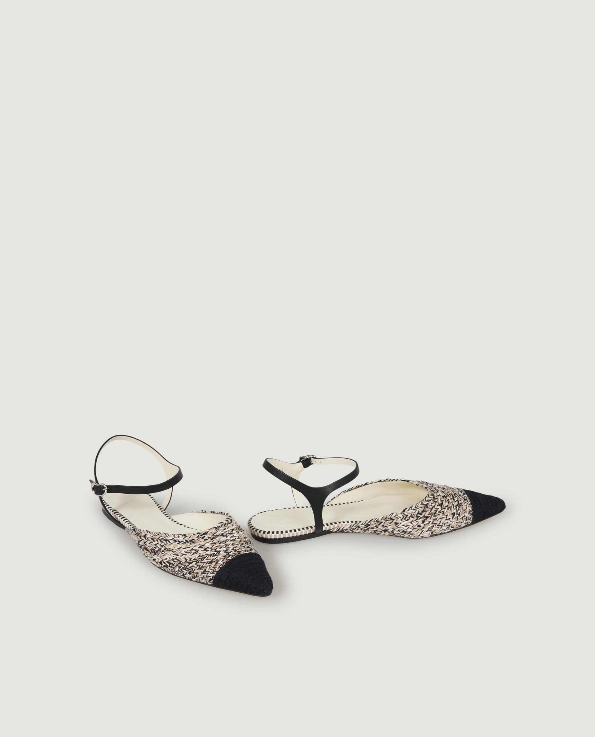 Leren sandalen met hak - Bruin