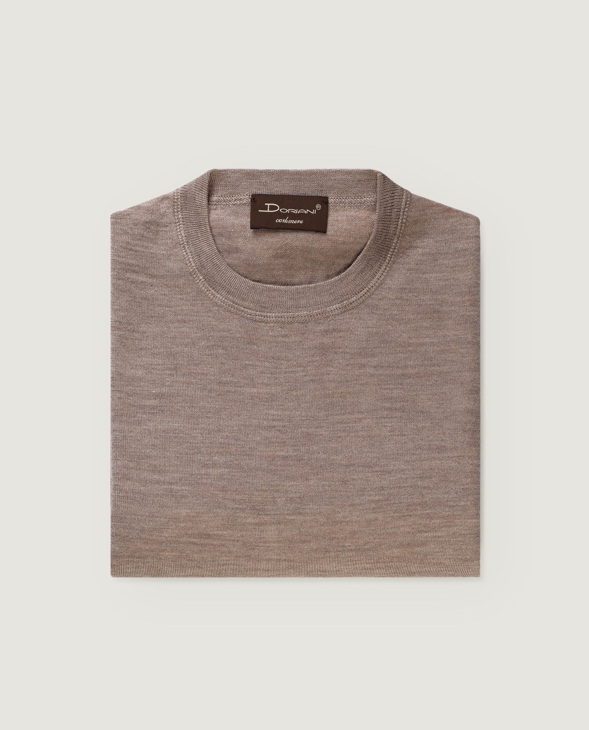 Ronde Hals Trui - Lichtbruin