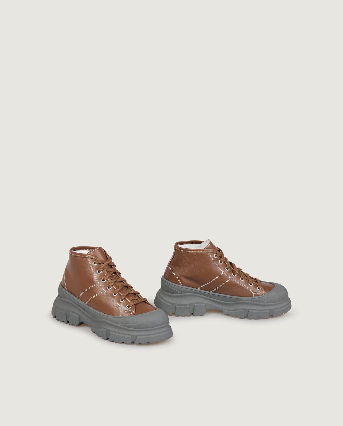 Fairway Lederen Top - Bruin