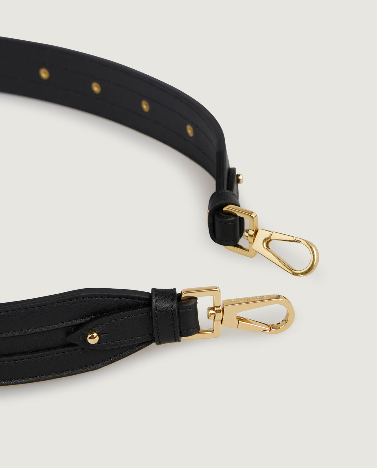 Leather shoulder bag strap