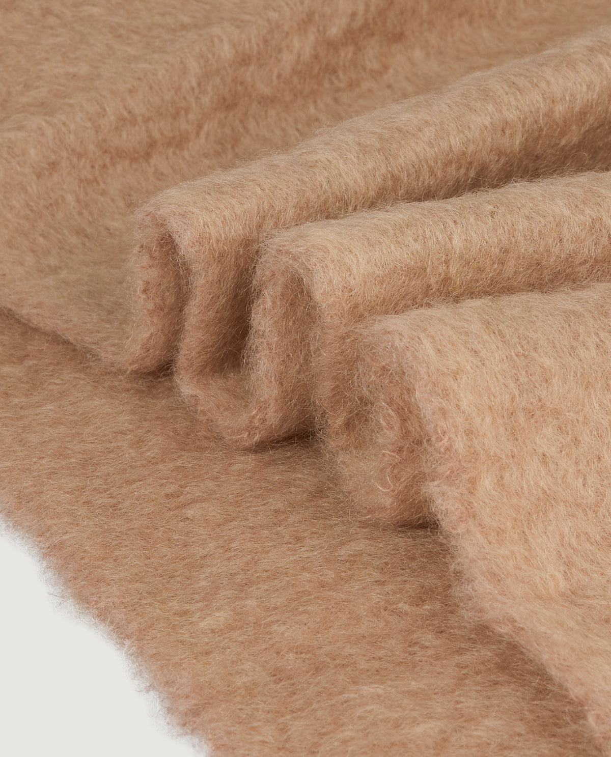 Mohair mix shawl - Lichtbruin