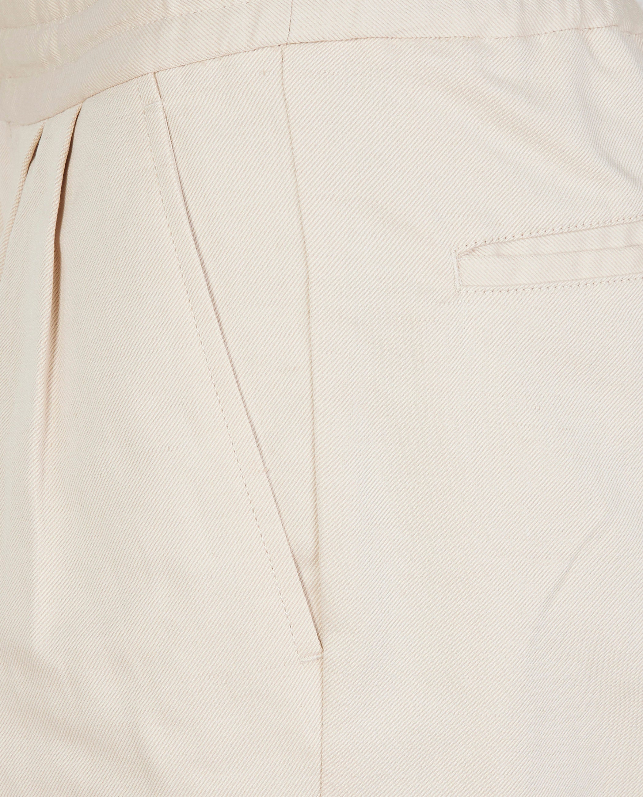 Pleated Cotton Shorts