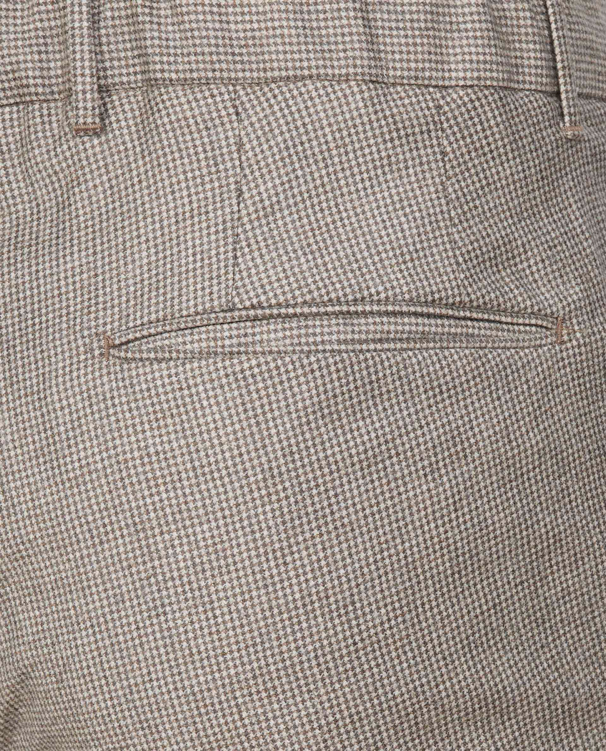 Houndstooth Broek - Lichtbruin