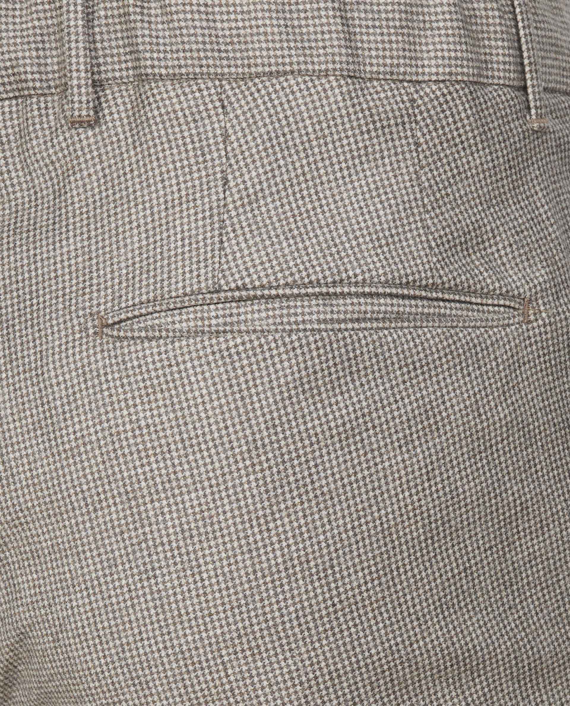 Houndstooth Broek - Lichtbruin