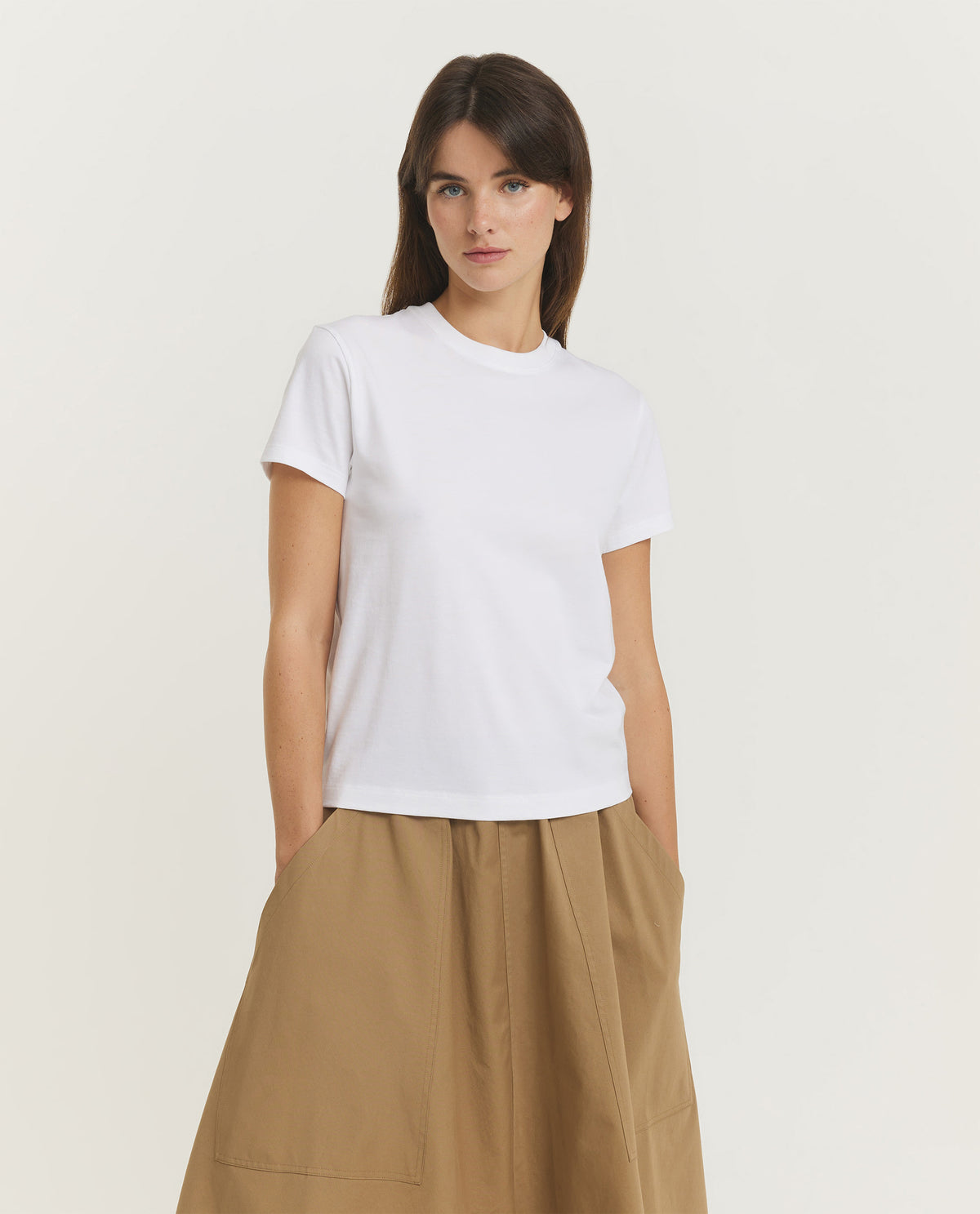 Katoenen T-shirt - Wit