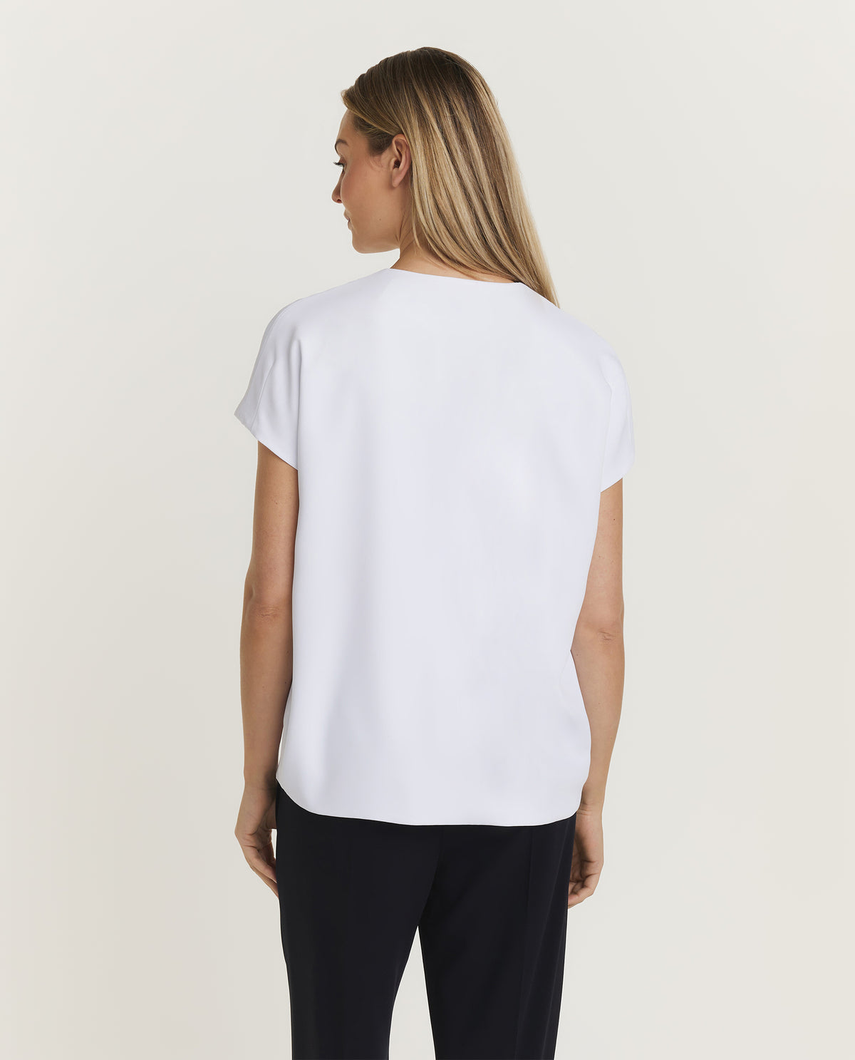 Top met v-hals - Wit