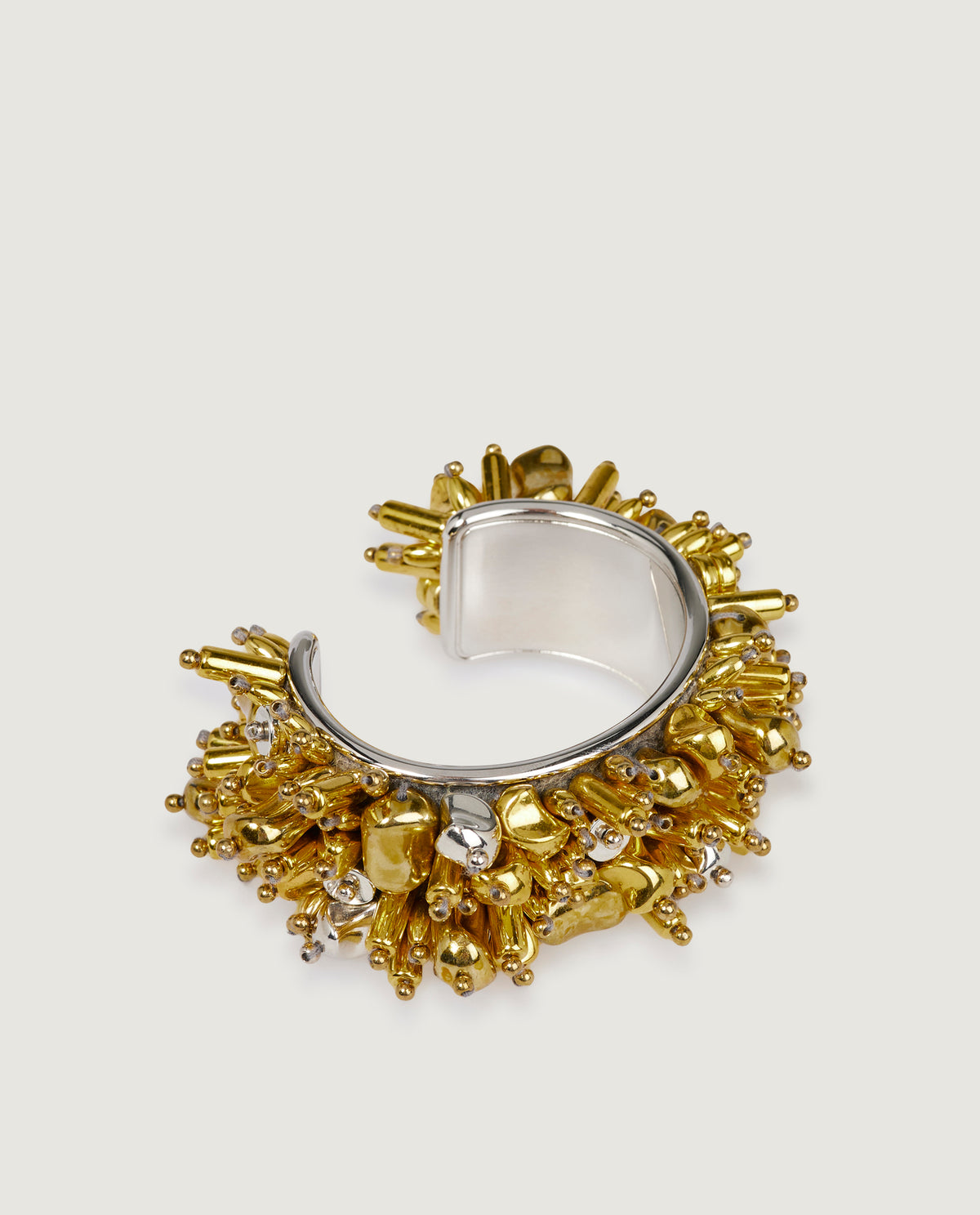 Abstract Messing Armband - Goud