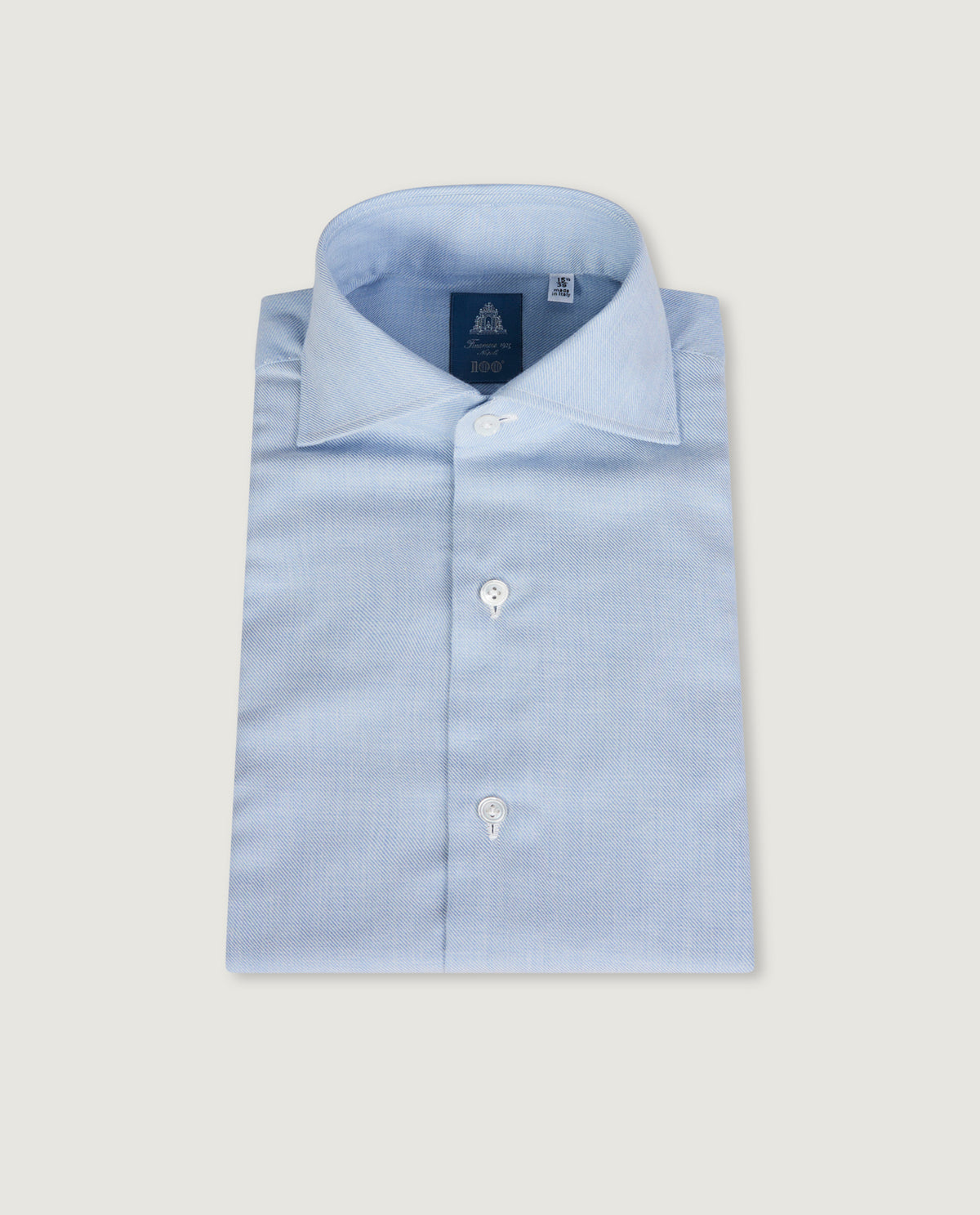 Flanel Twill Shirt - Lichtblauw