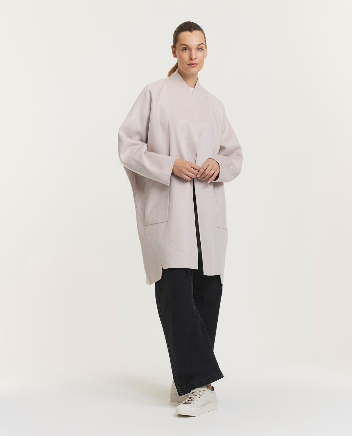 Double face cashmere coat