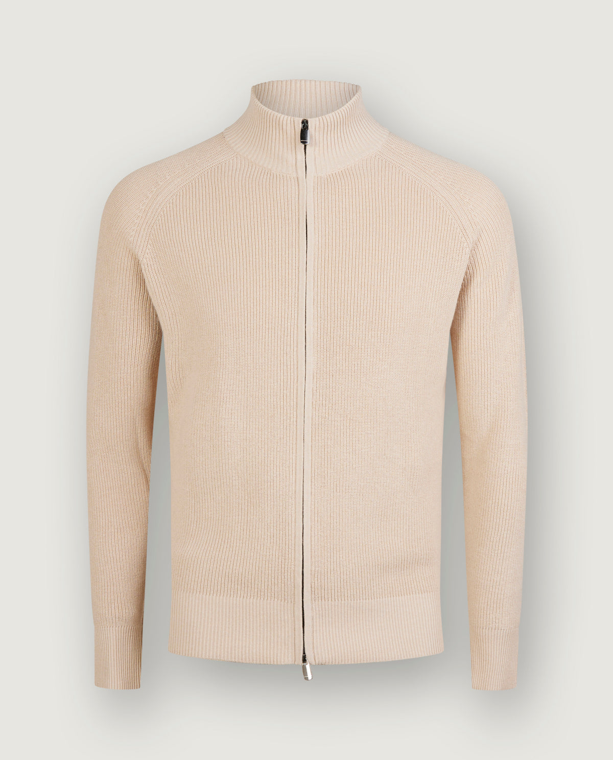 Rib Zip Vest - Lichtbruin