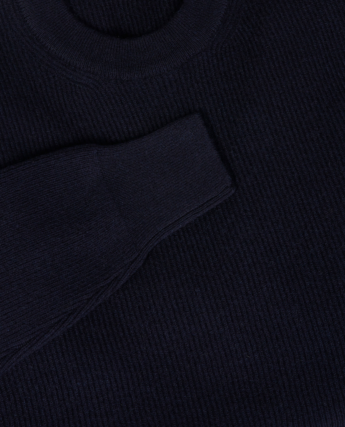 Cashmere Ronde Hals Trui - Donkerblauw