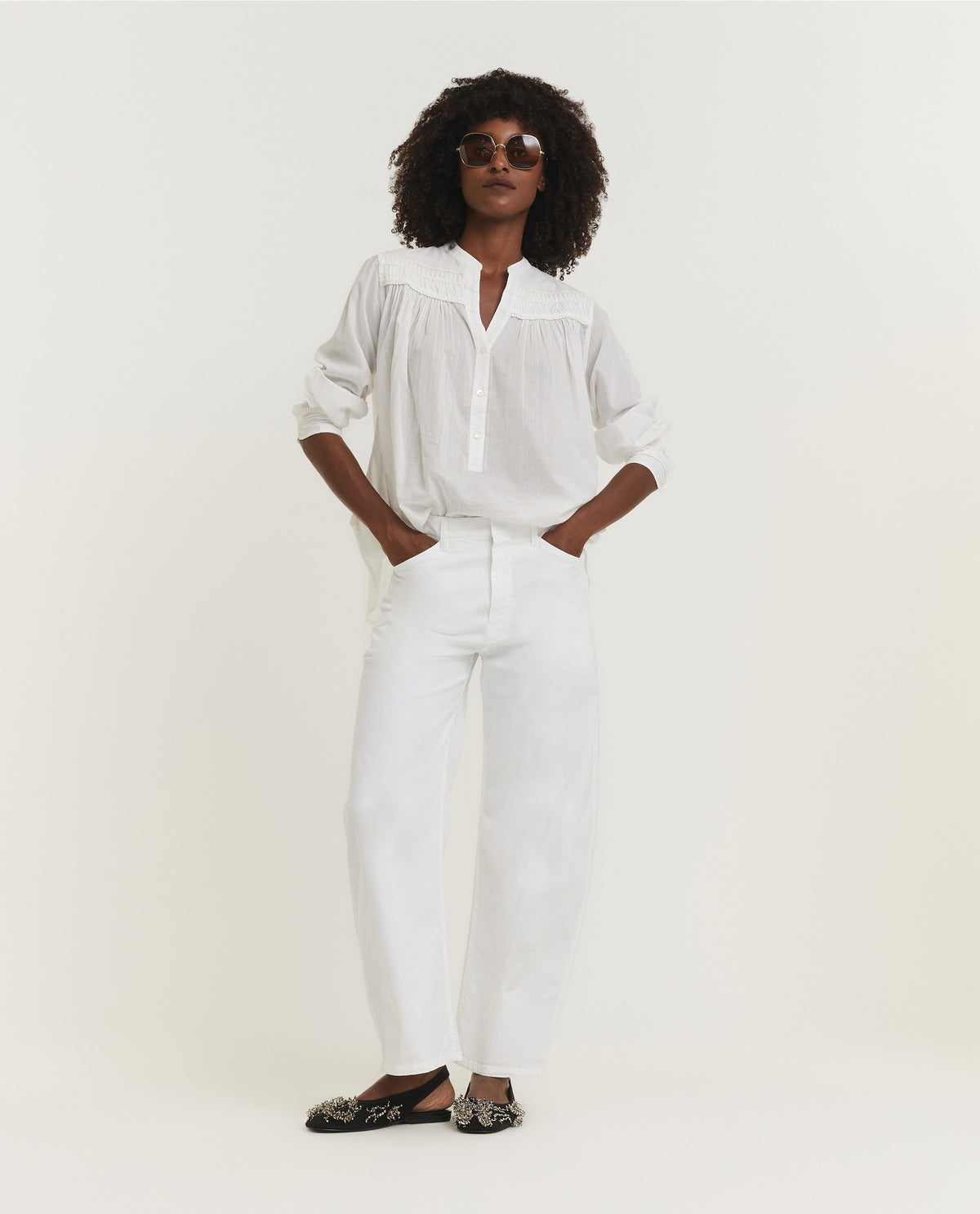 Relaxed Cotton Trousers