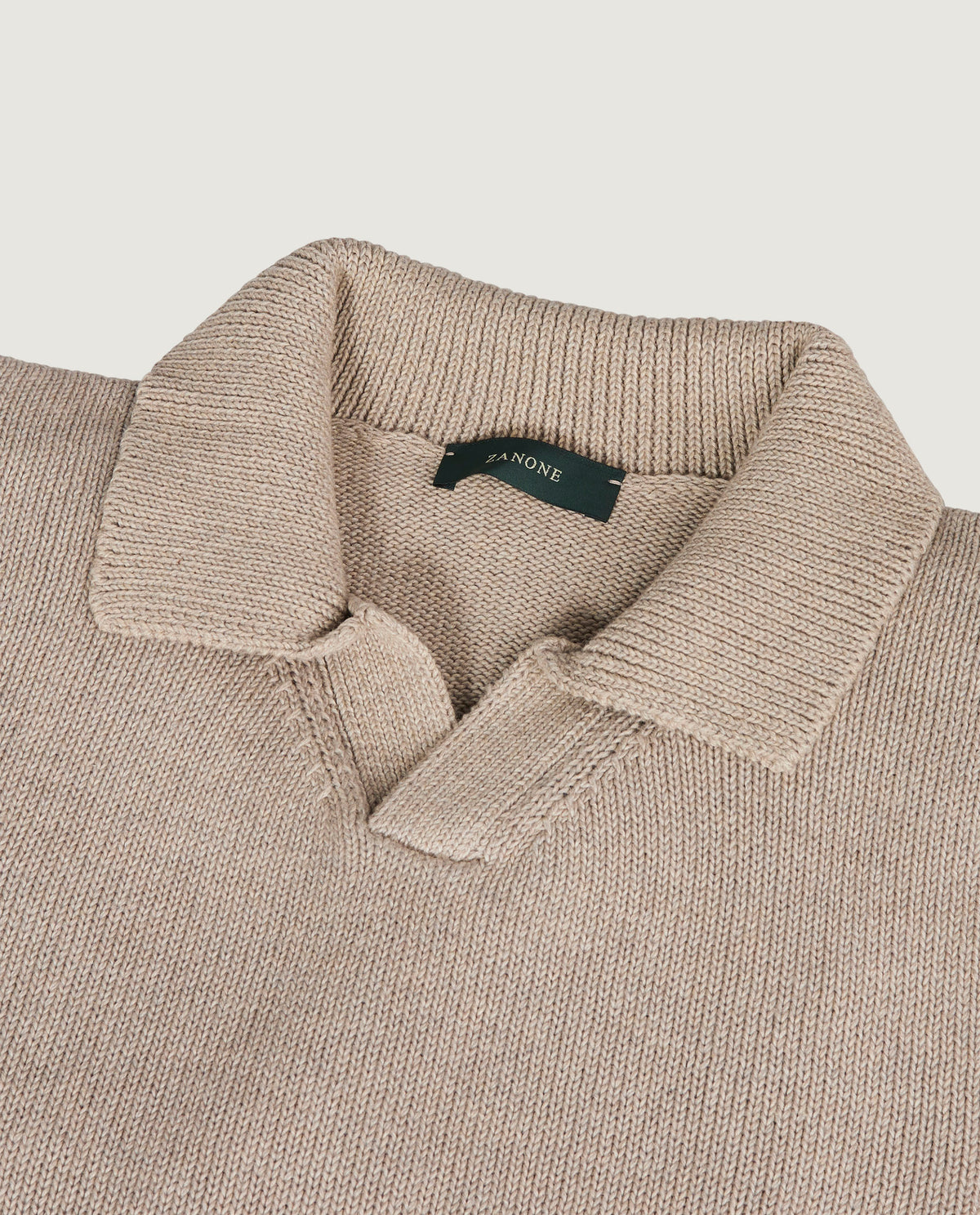 Polo Kraag Trui - Lichtbruin