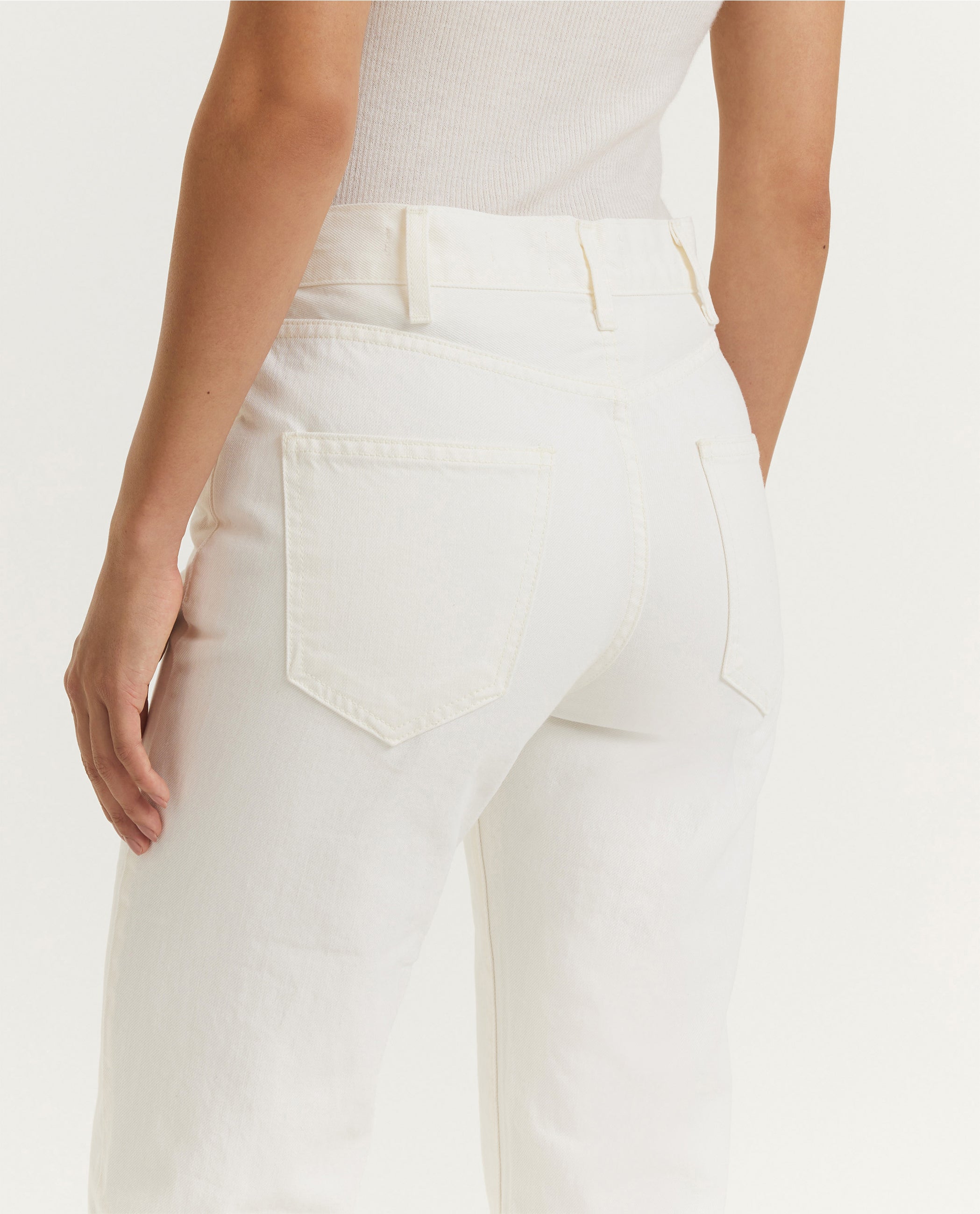 Katoenen Joan Jeans - Ecru