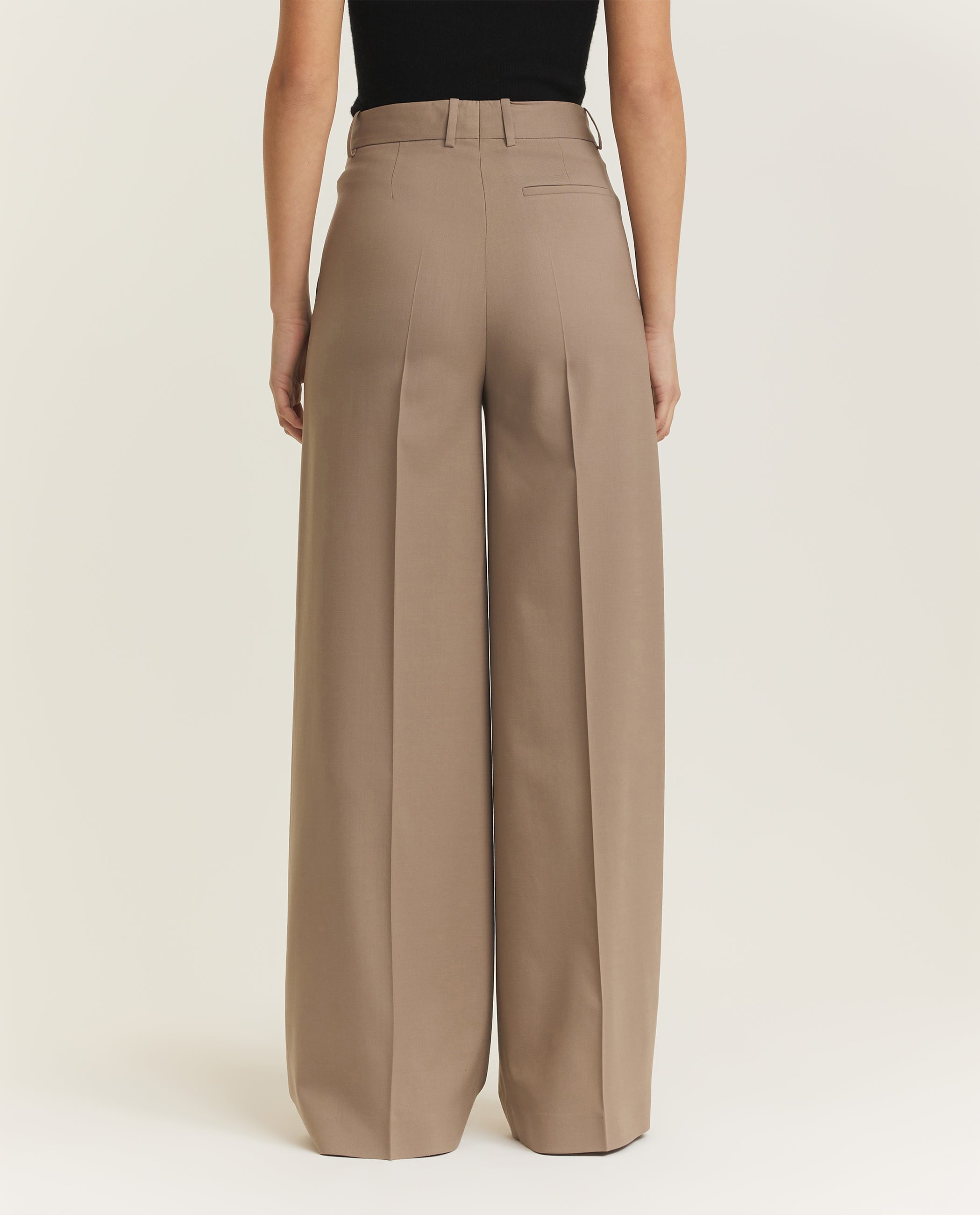 Wollen Alana broek - Lichtbruin