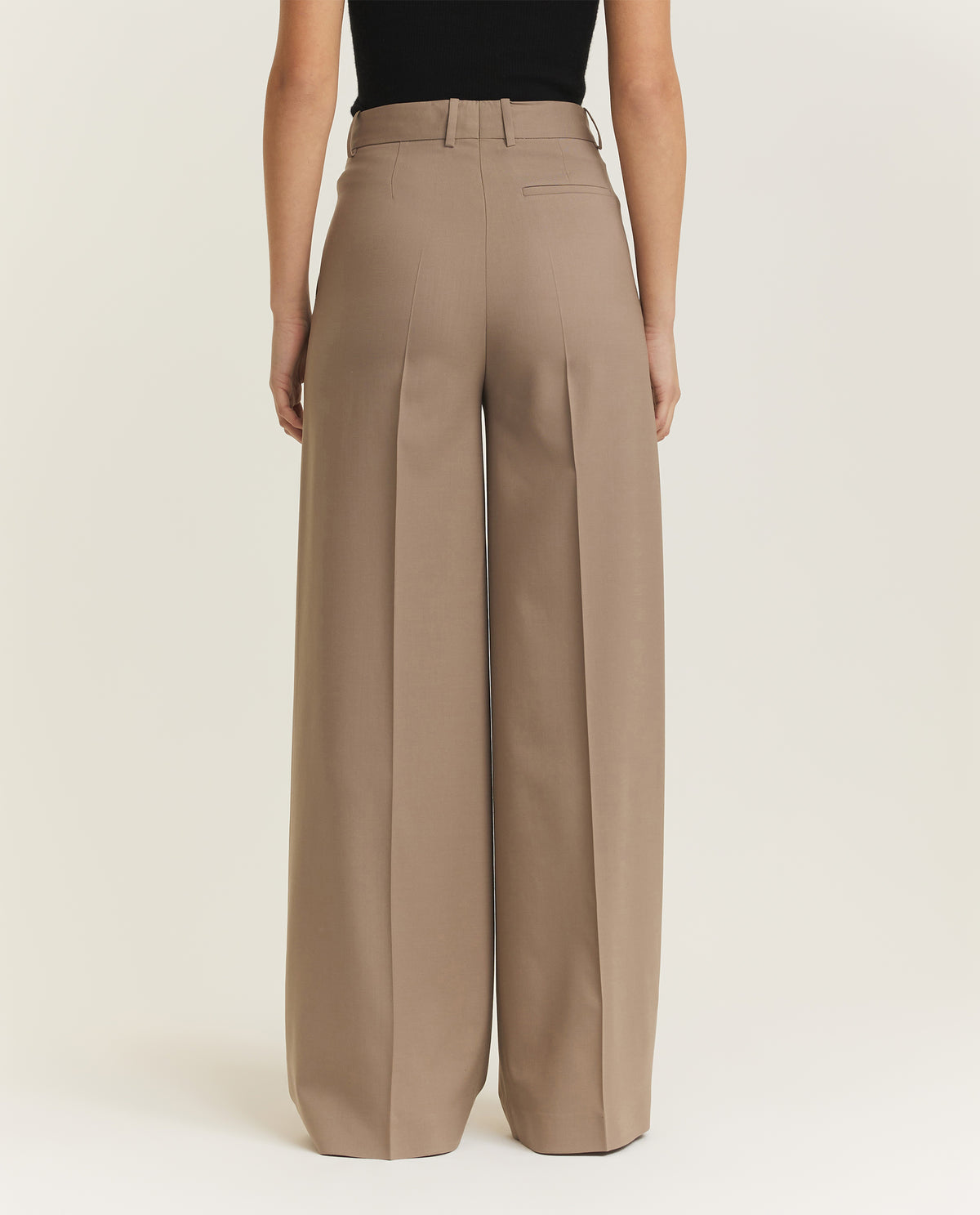 Wollen Alana broek - Lichtbruin