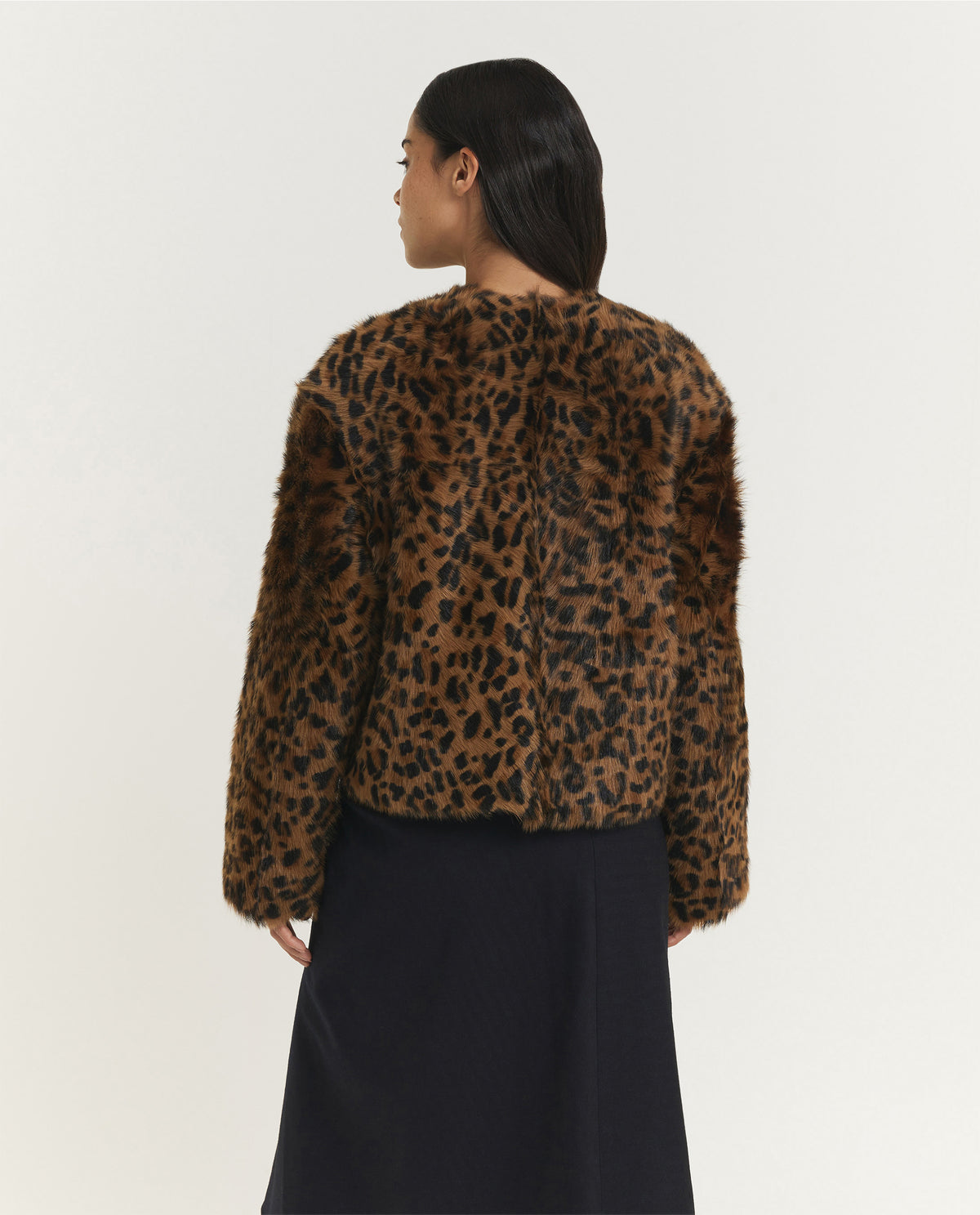 Elan Shearling Jas - Bruin