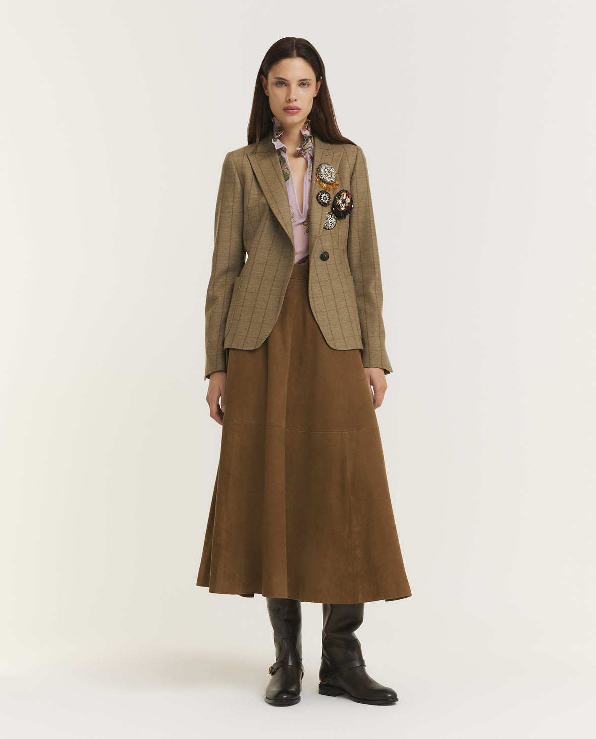 Comfort-Wollen Blazer
- Lichtbruin