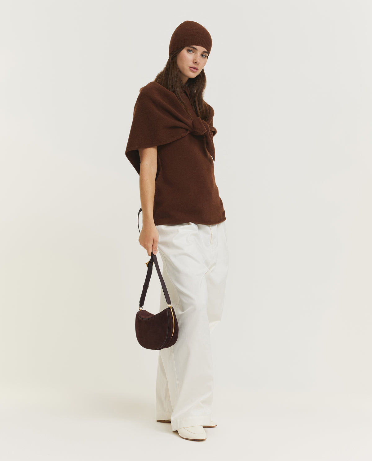 Mouwloze Top - Bruin