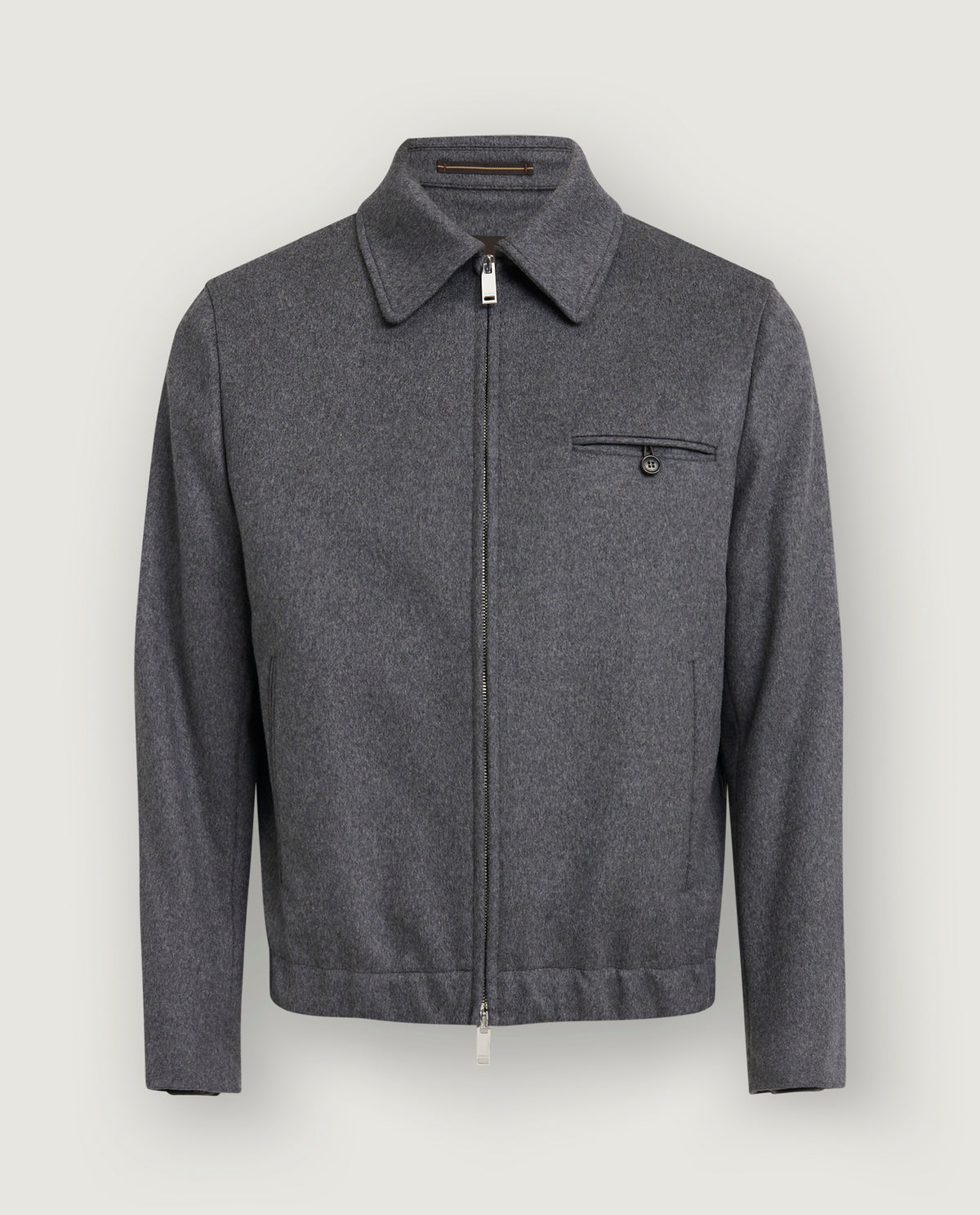 Wol Cashmere Blouson Jack - Grijs