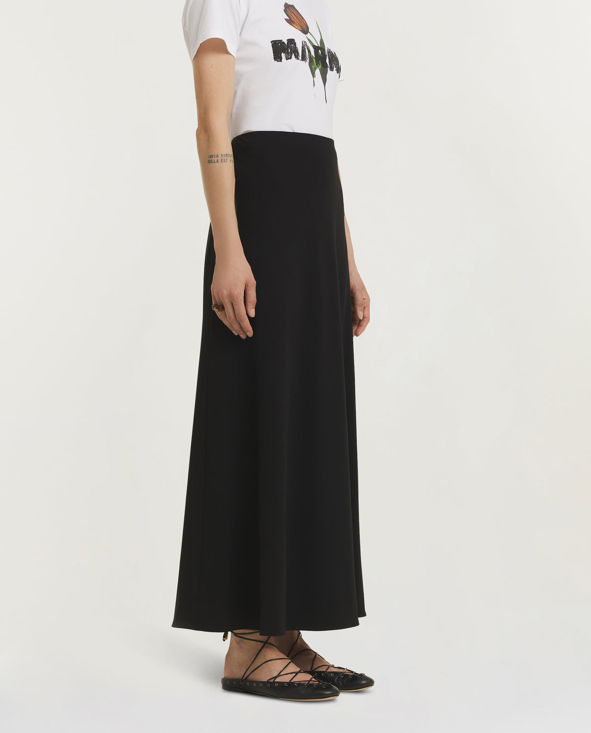 Wool Maxi Skirt