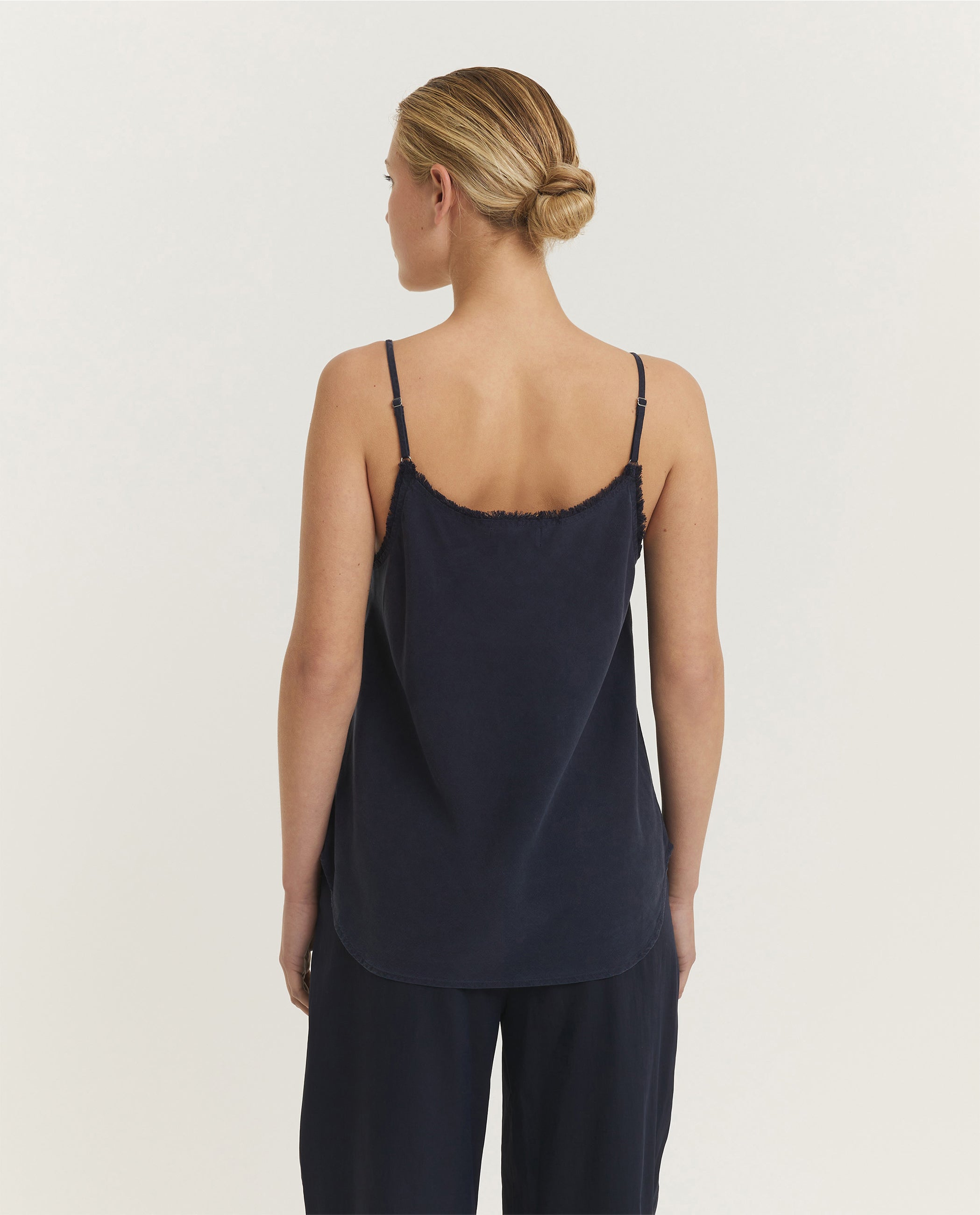 Tencel Cami Top - Donkerblauw