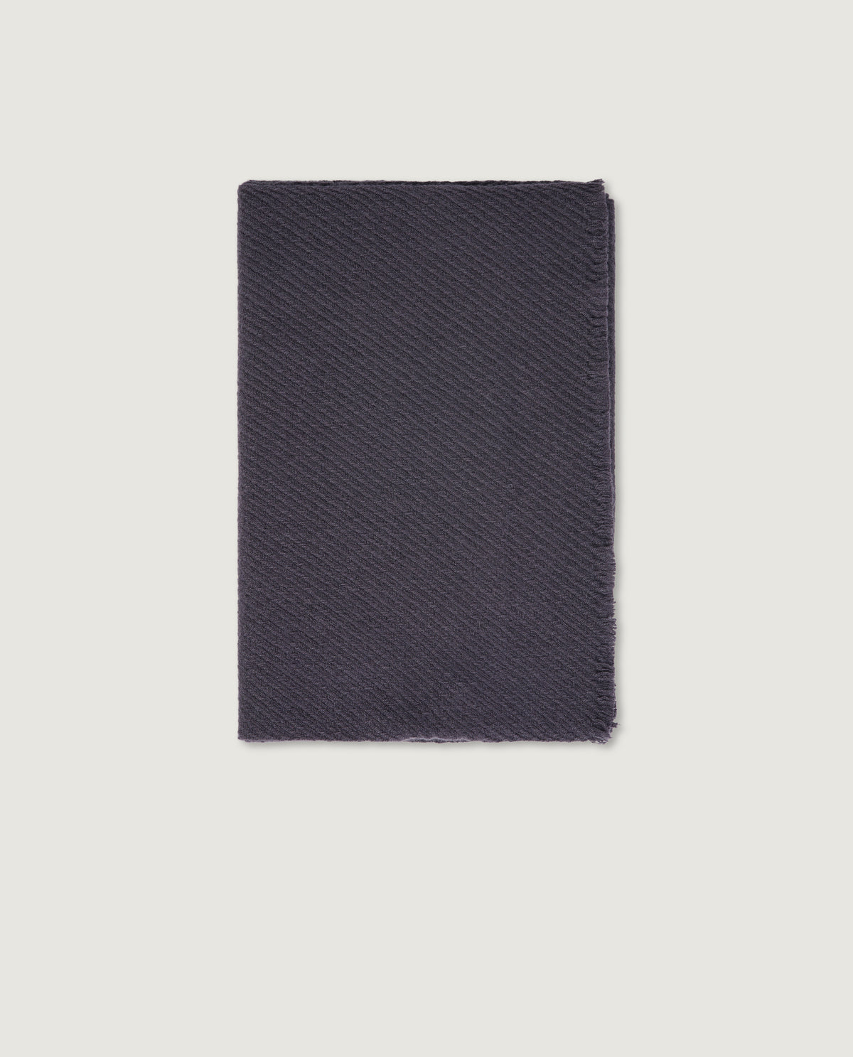 Twill Cashmere Shawl - Donkergrijs