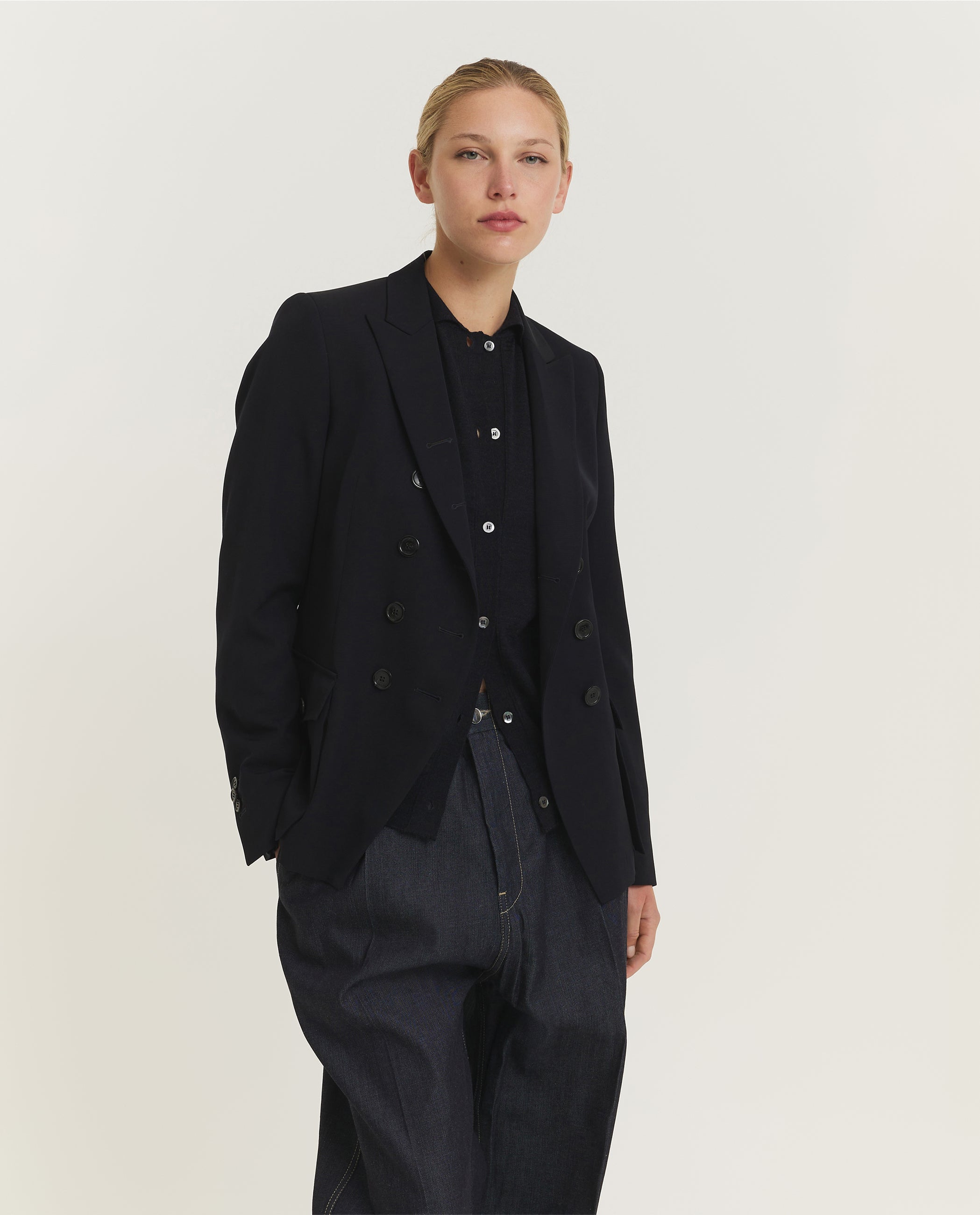 Wollen Blazer - Donkerblauw