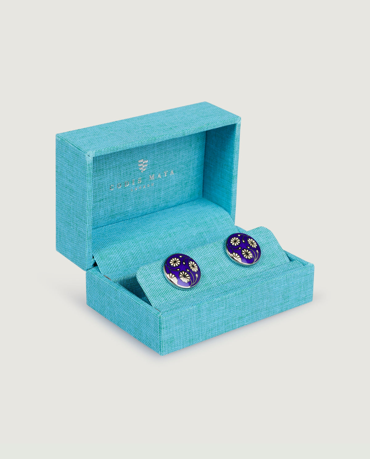 Daisy Manchetknopen - Donkerblauw